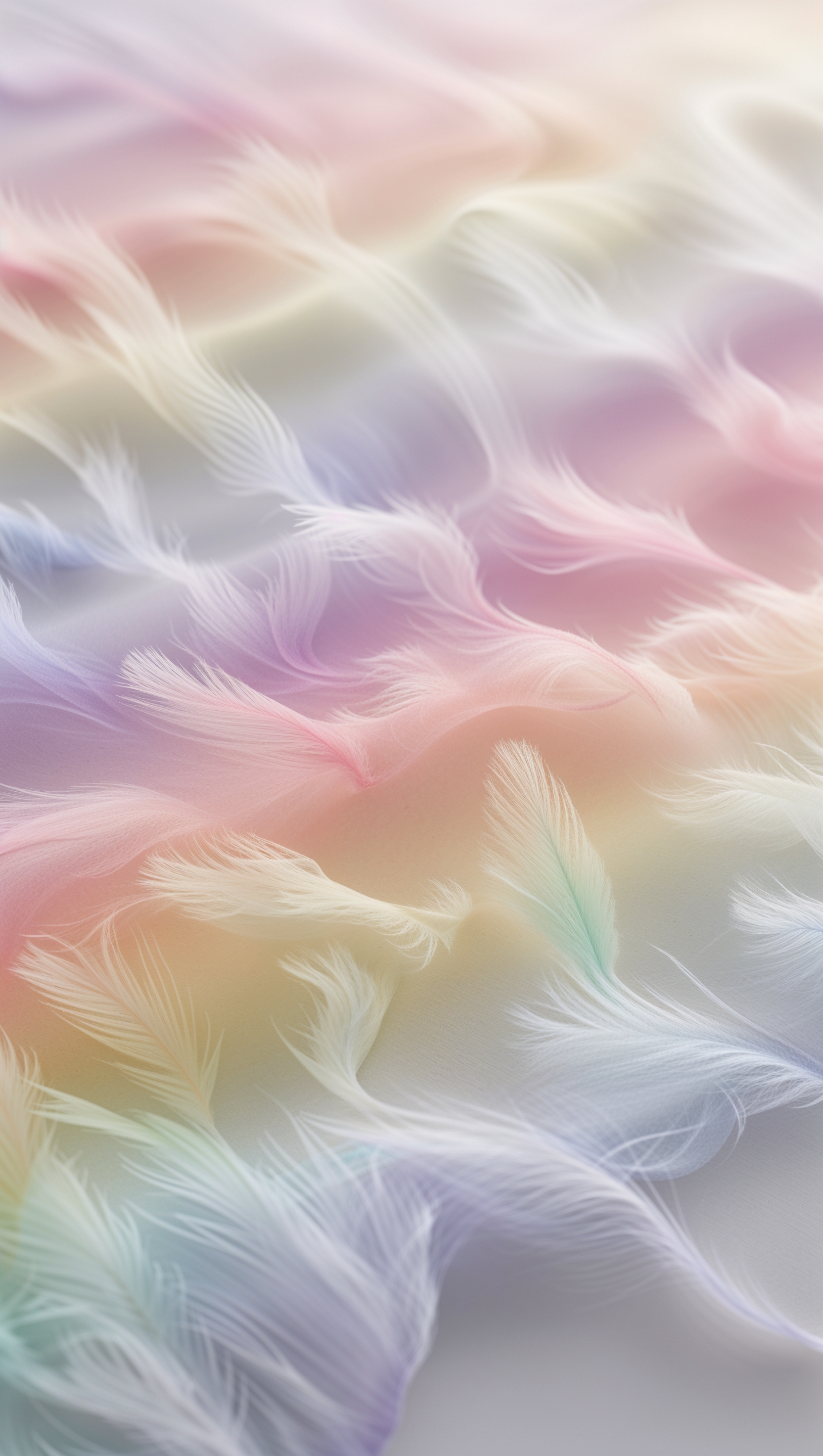 Subtle rainbow gradient with soft blending and muted tones