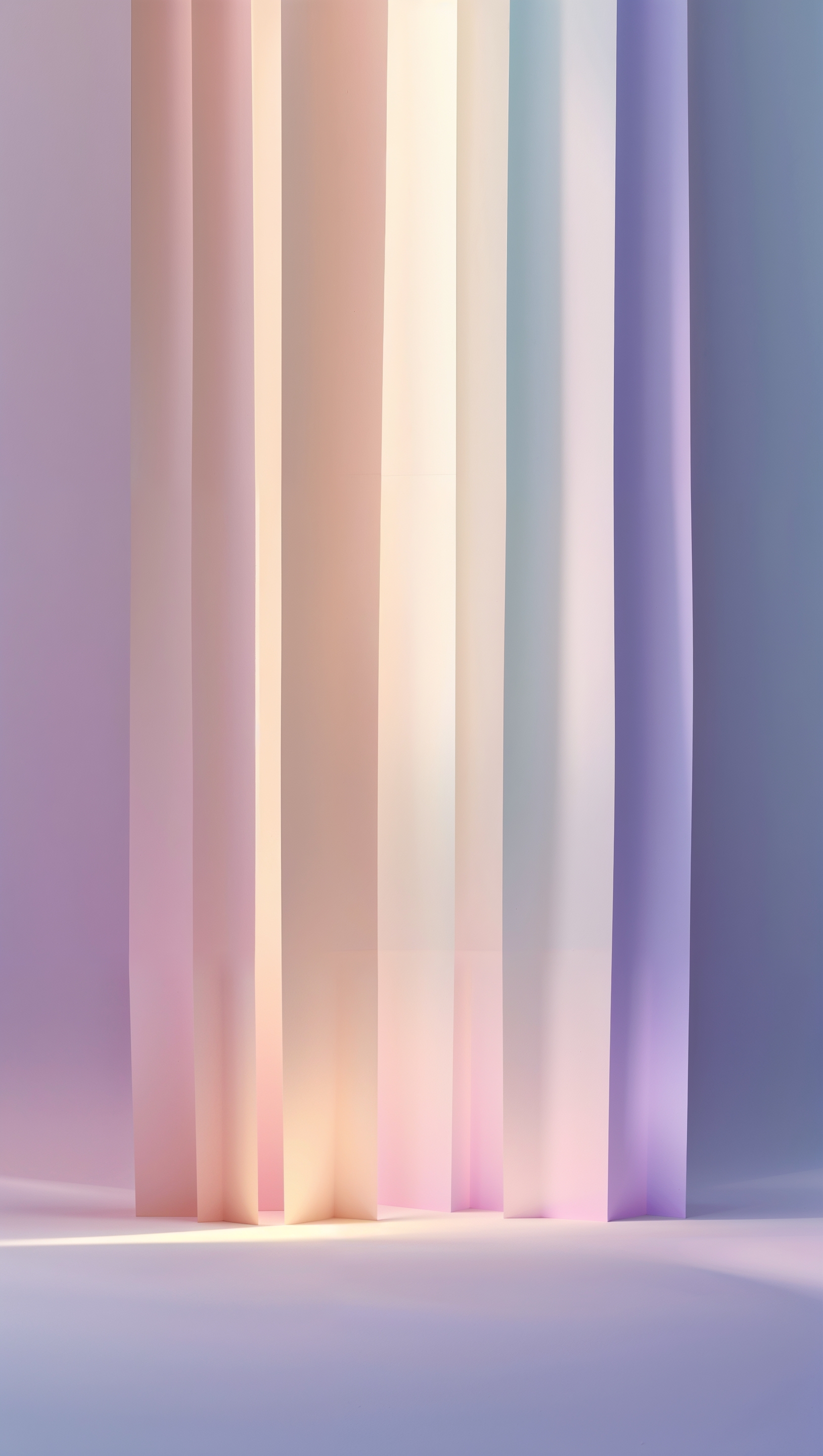 Two-tone gradient blend with peach and aqua, calm and clean aesthetic