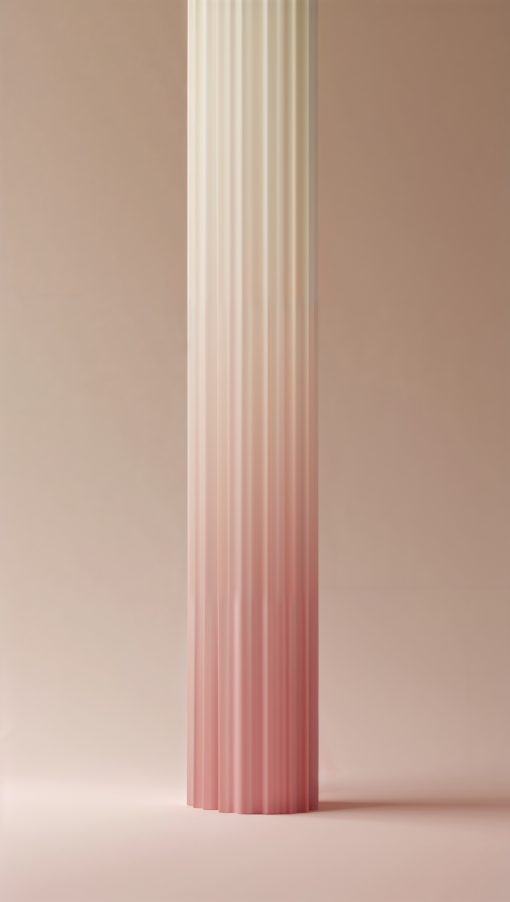 Vertical ombre gradient with soft beige to pink tones, minimal and elegant