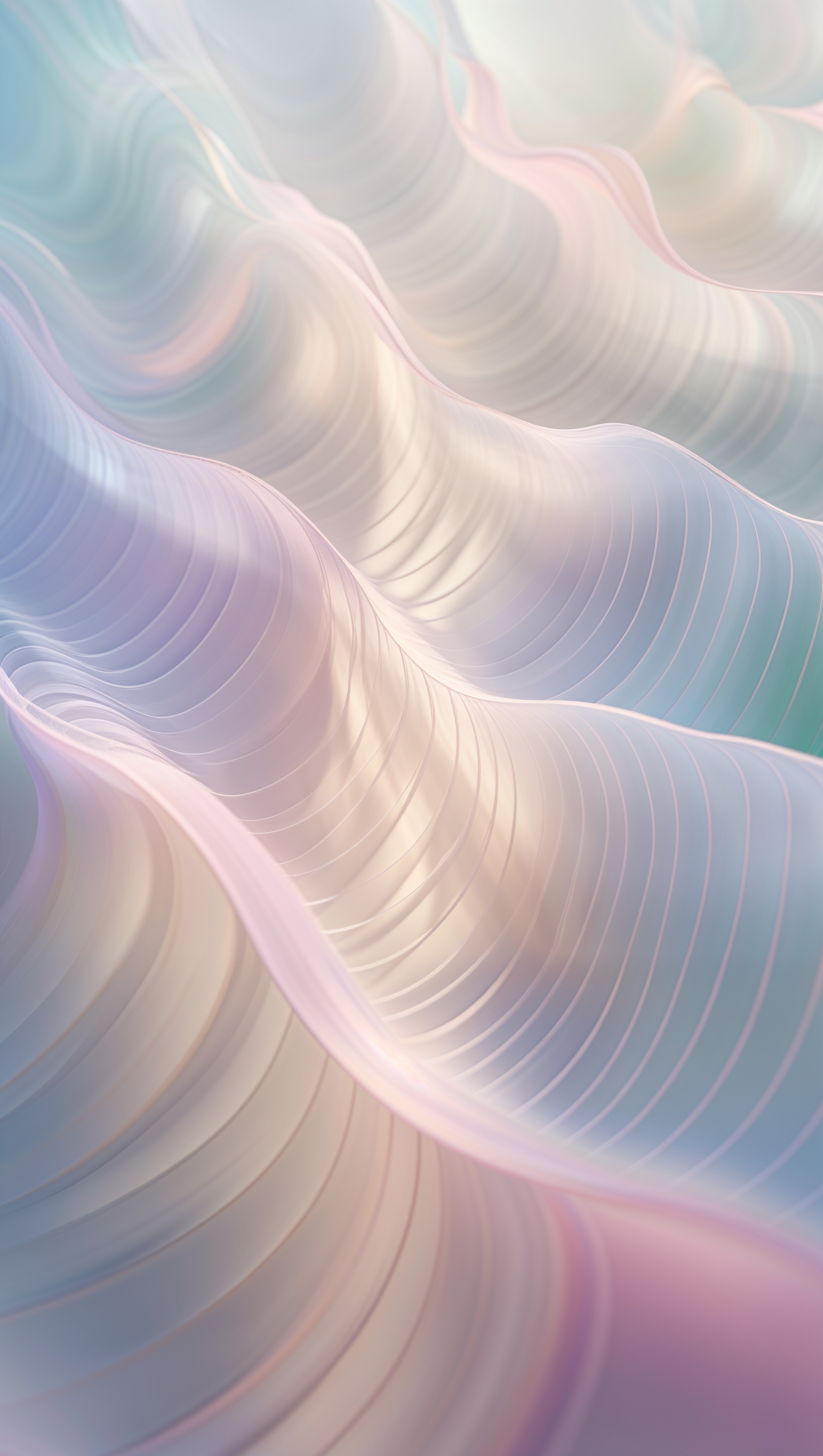 Vertical wavy pastel lines with soft glow and gentle movement effect