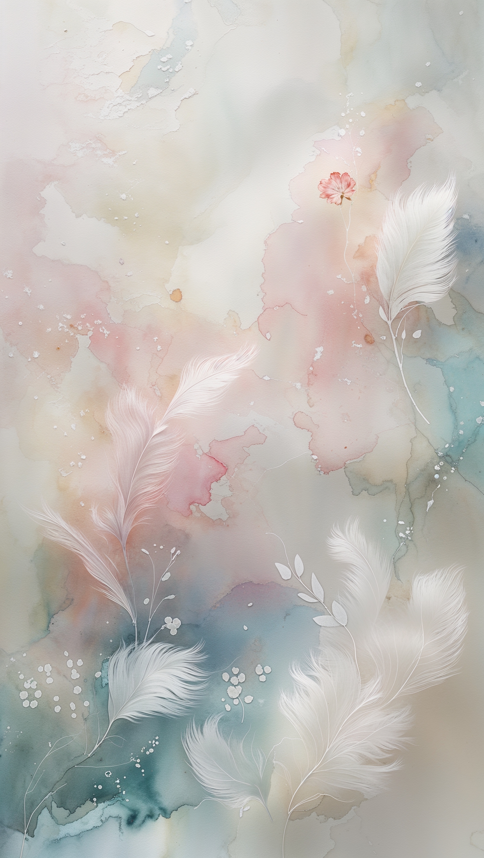Aesthetic watercolor pastel blend with light texture and gentle color fades