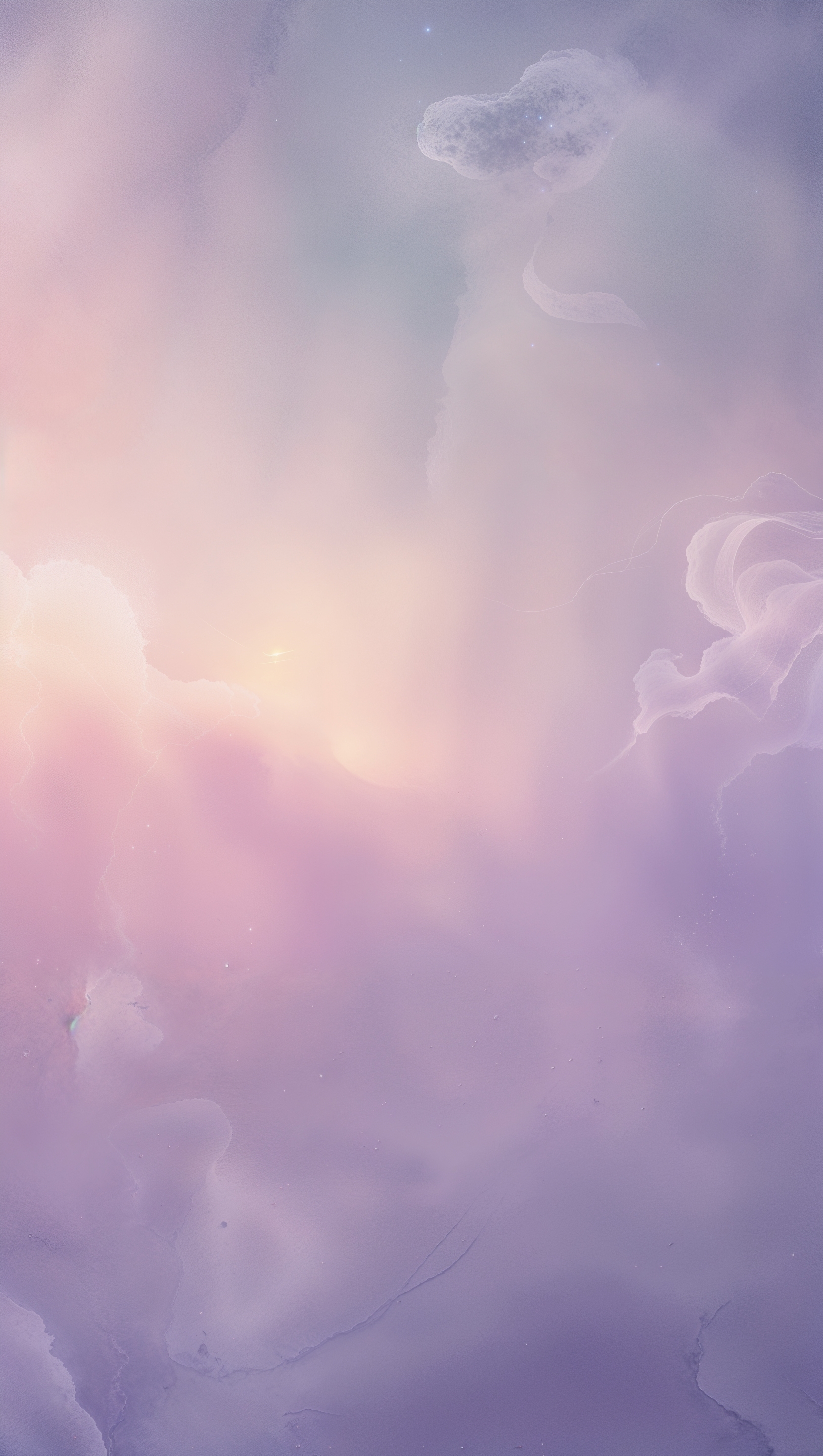 Vertical blurred pastel gradient with soft glow and subtle shapes