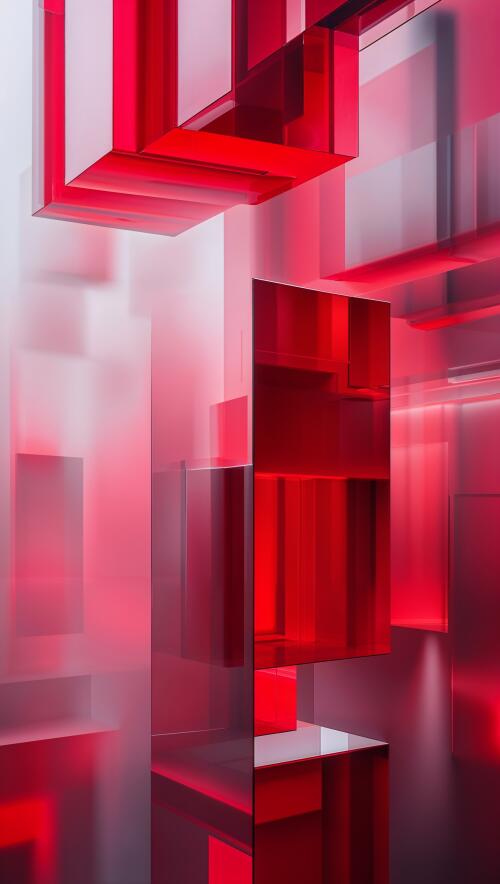 Vivid Red iPhone Background