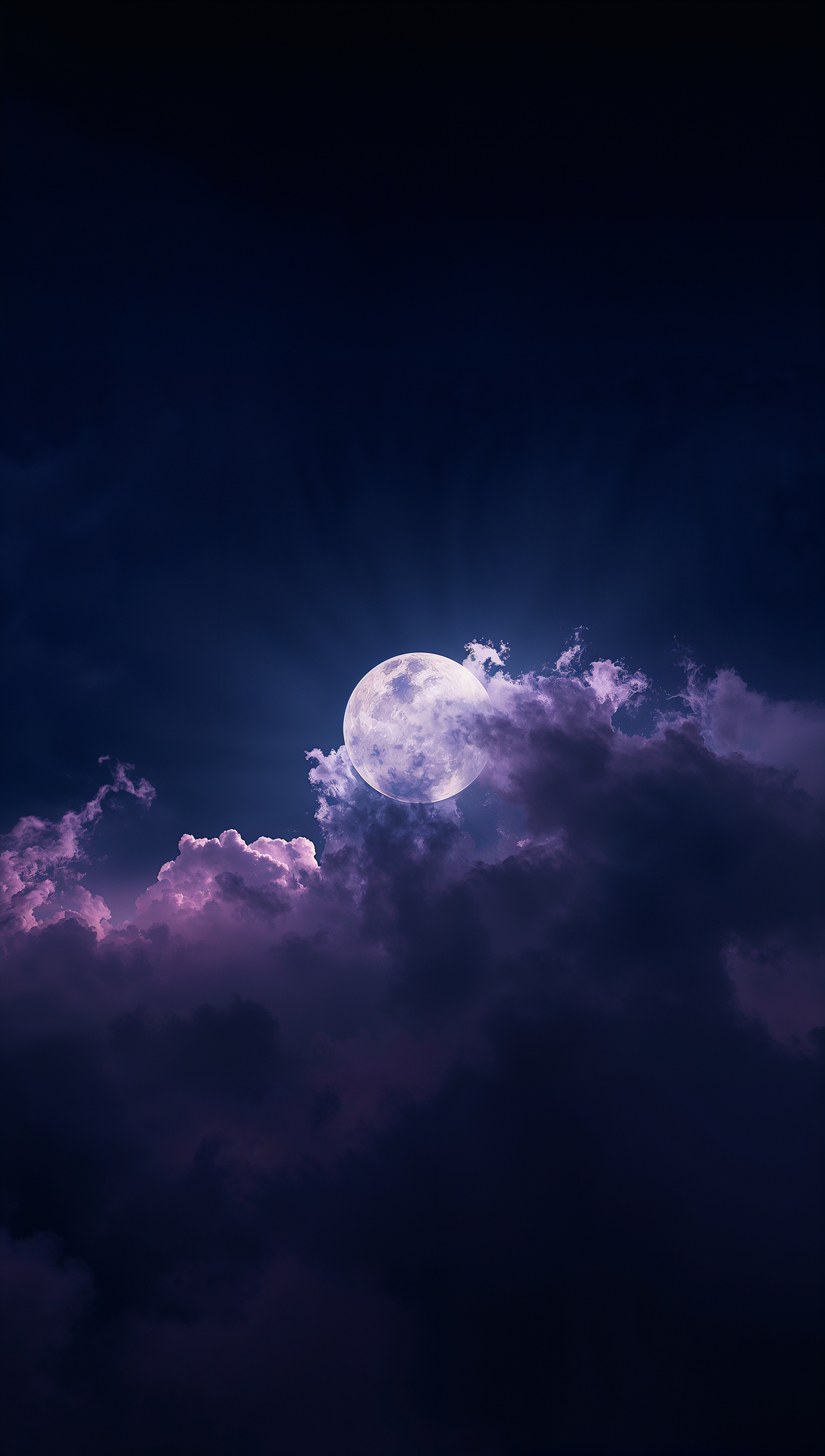 Moon iPhone wallpaper – moon behind clouds