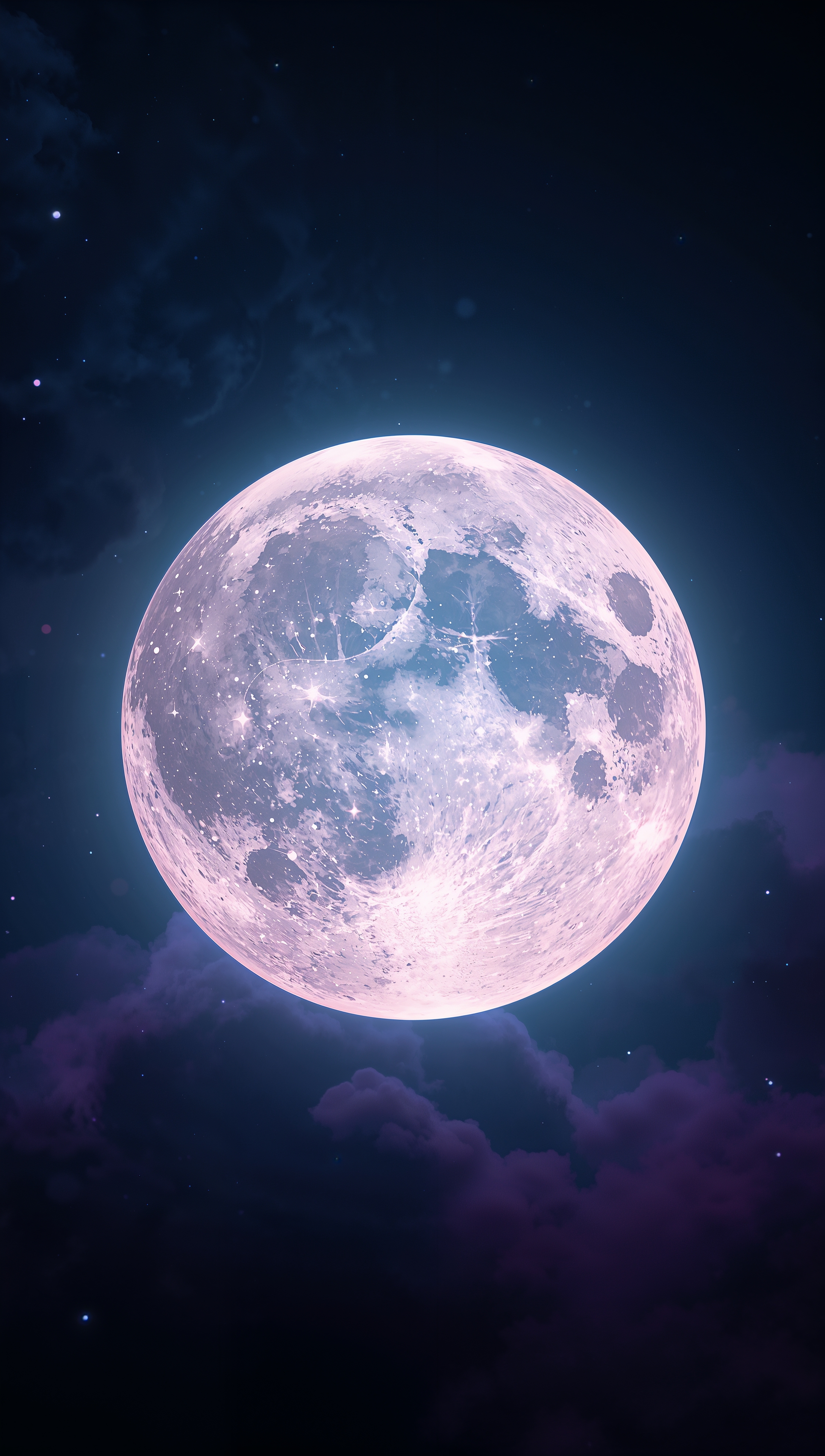 Moon iPhone wallpaper – mystical glowing moon
