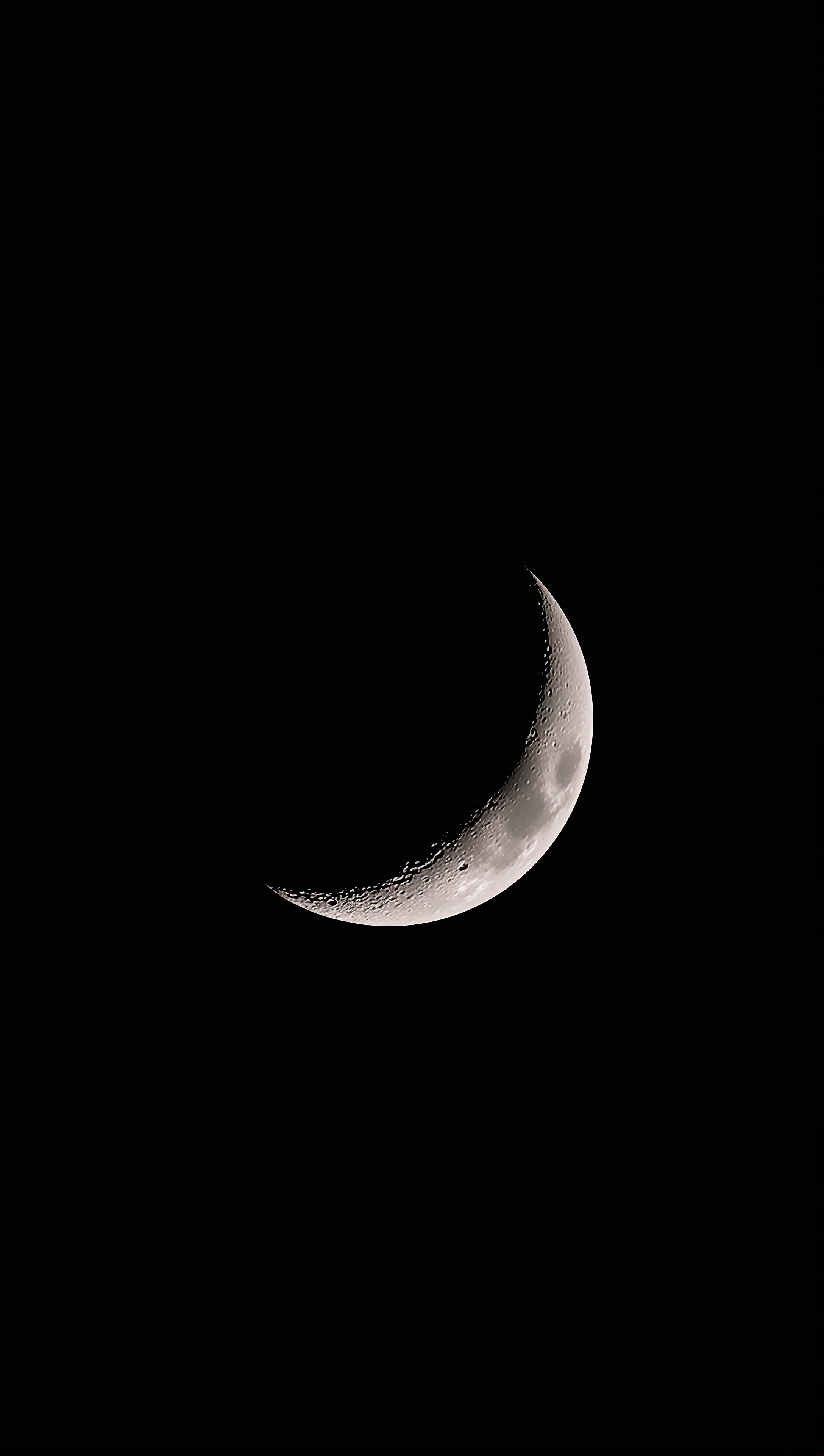 Moon iPhone wallpaper – minimalist moon silhouette