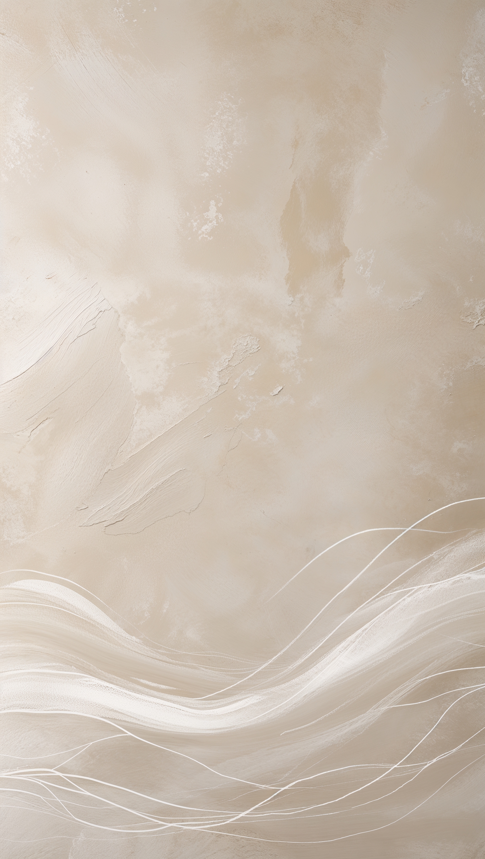 Simple neutral-toned wall art with peaceful vibe
