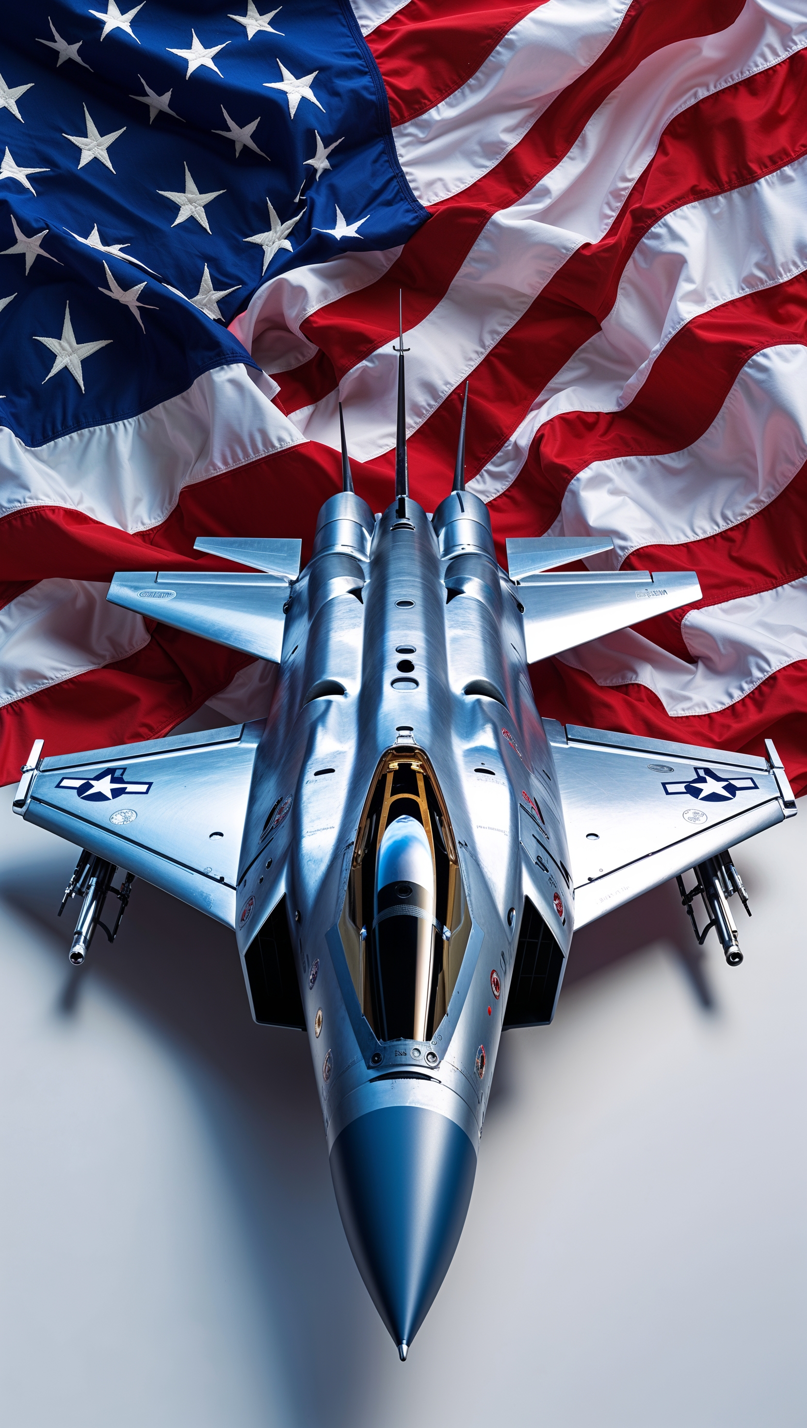 Patriotic air force theme with flag in background — iPhone wallpaper