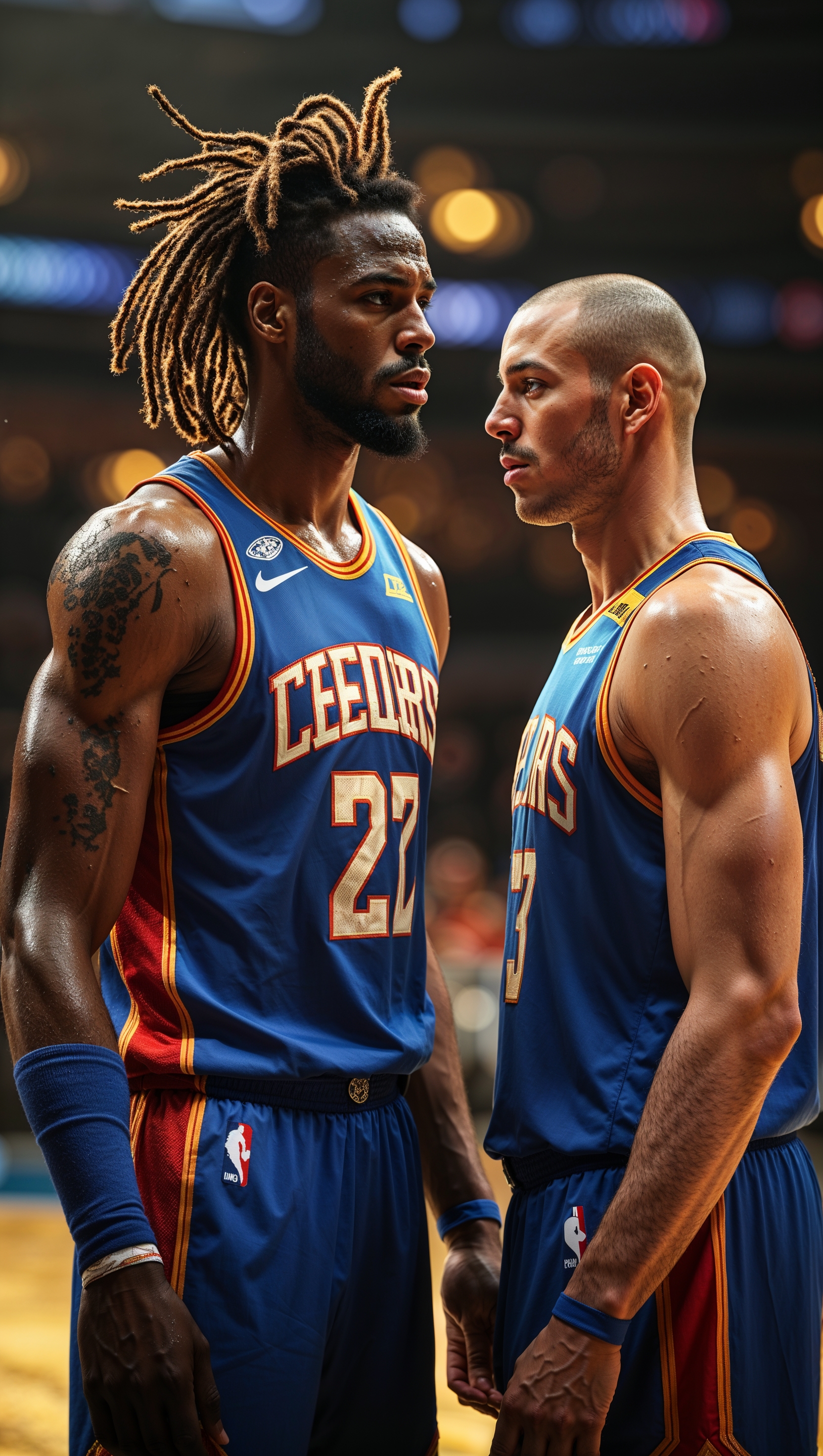 Anthony Edwards with another NBA star in one frame