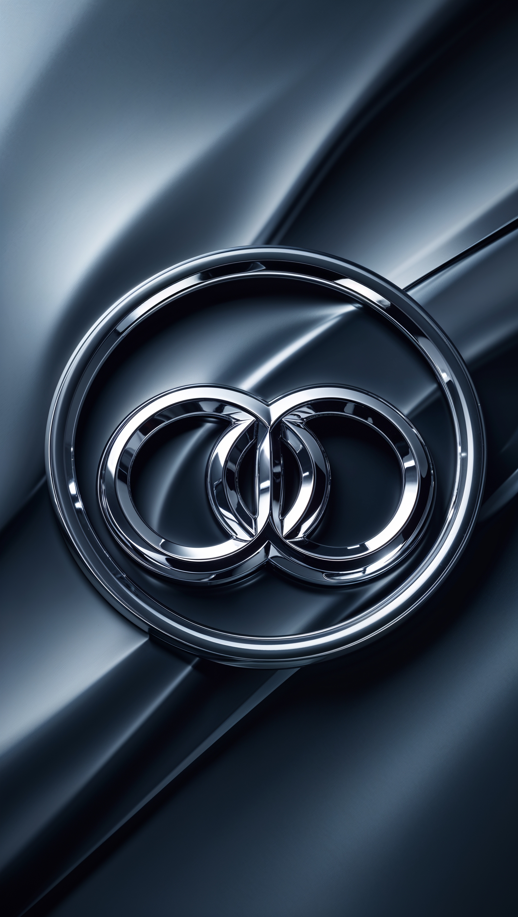 Artistic 3D Audi logo for iPhone background