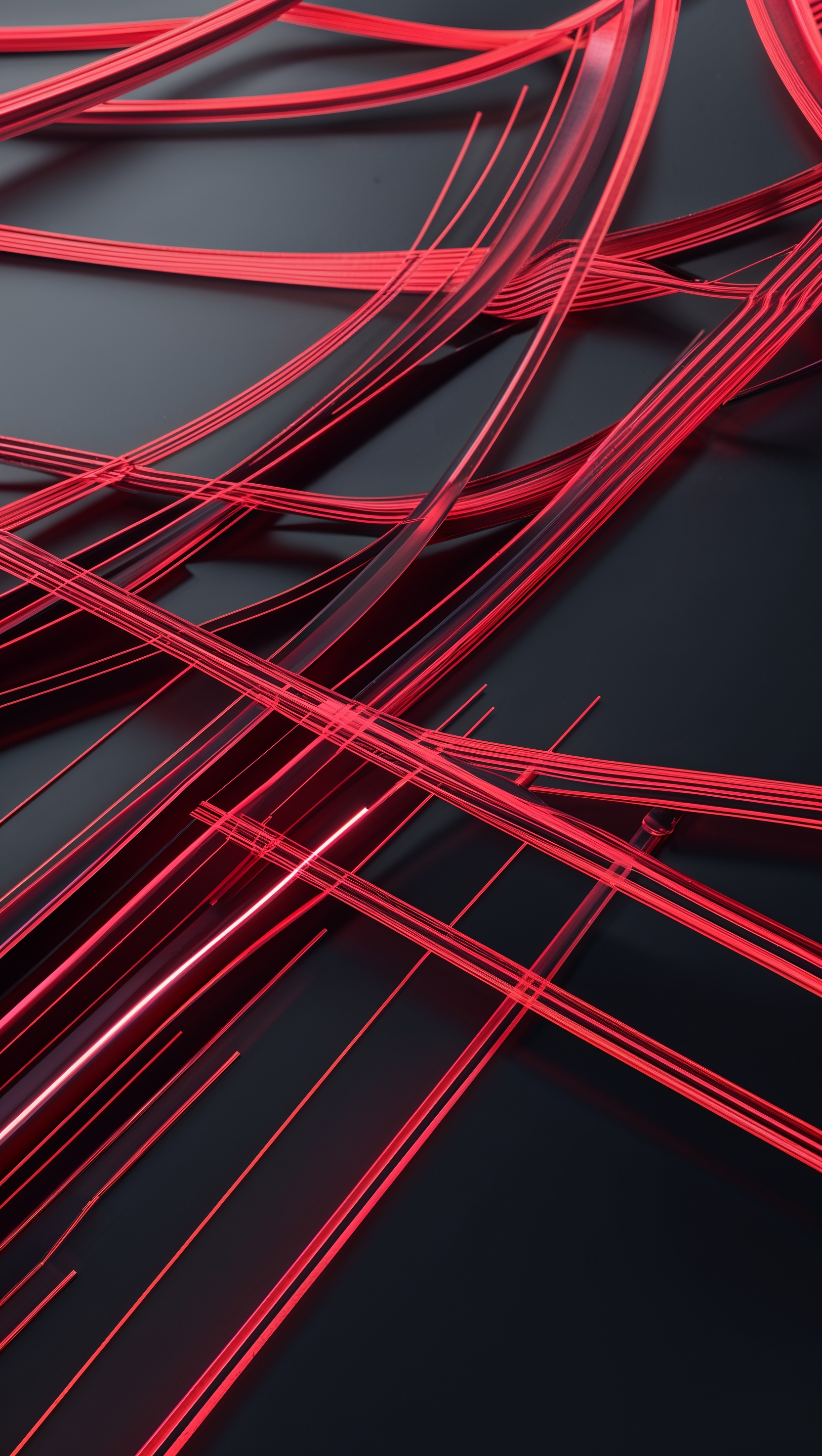 iPhone background with digital red lines design on black base