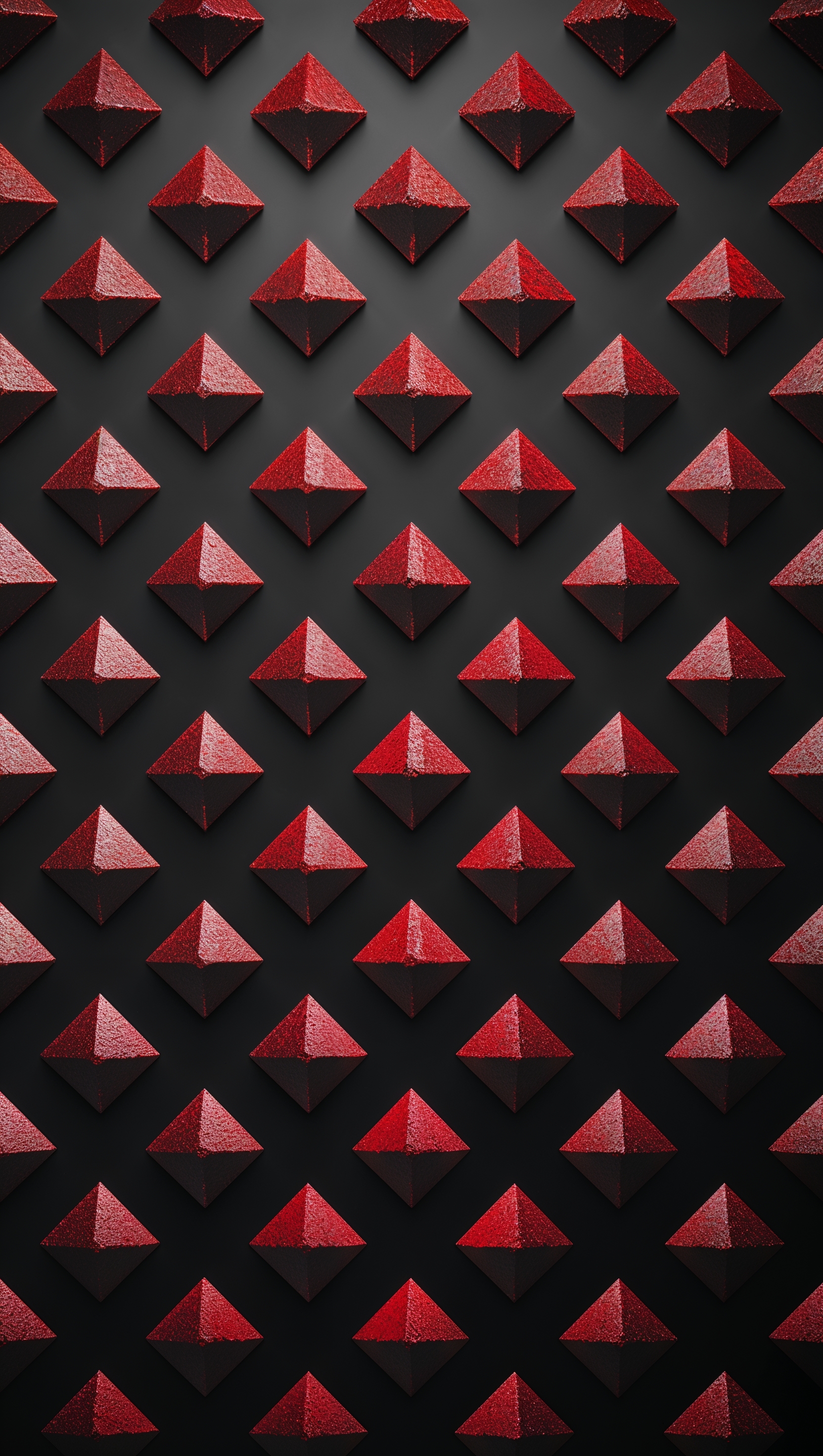 iPhone wallpaper with black and red diamond pattern