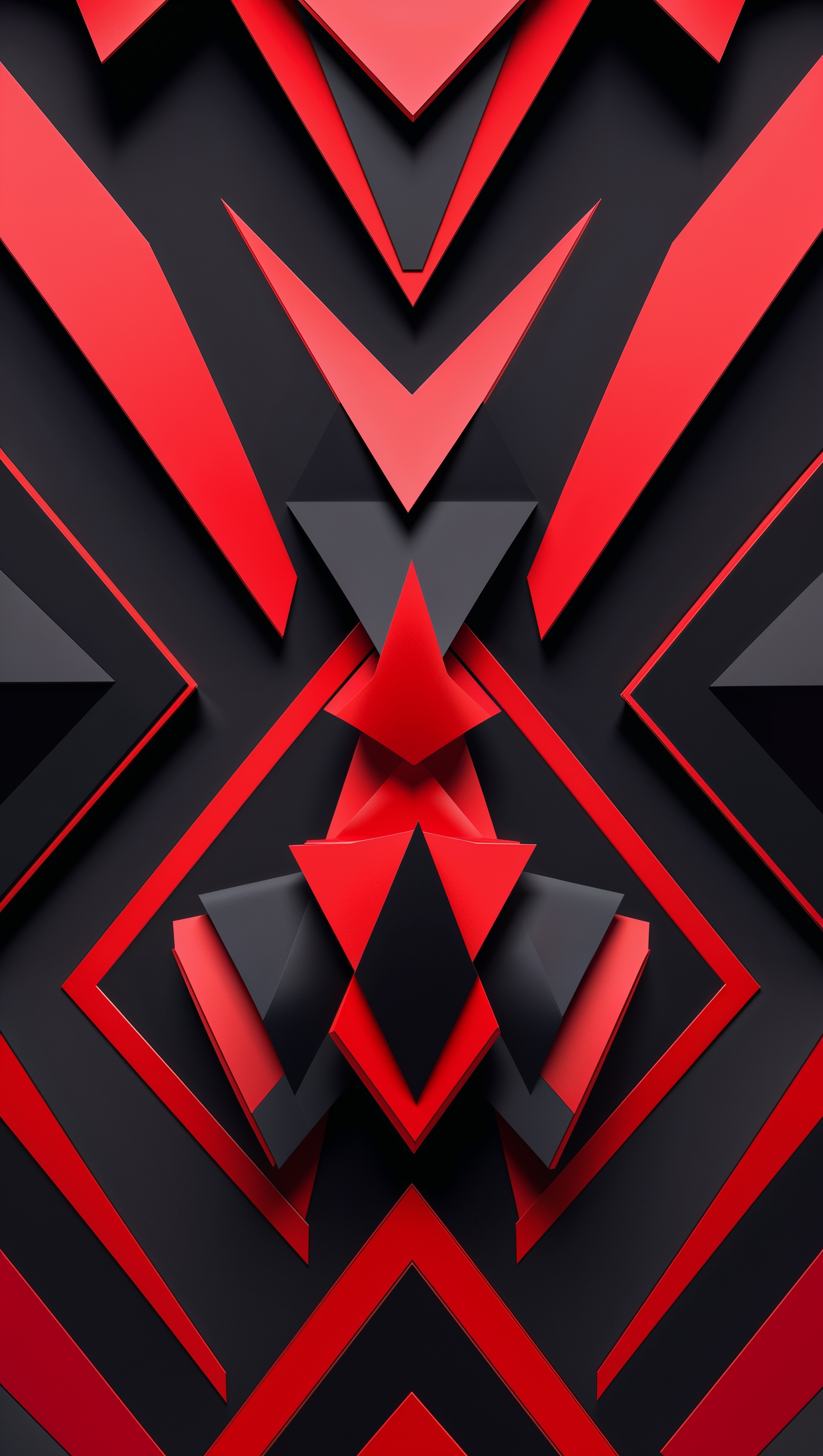 iPhone background with black and red geometric patterns