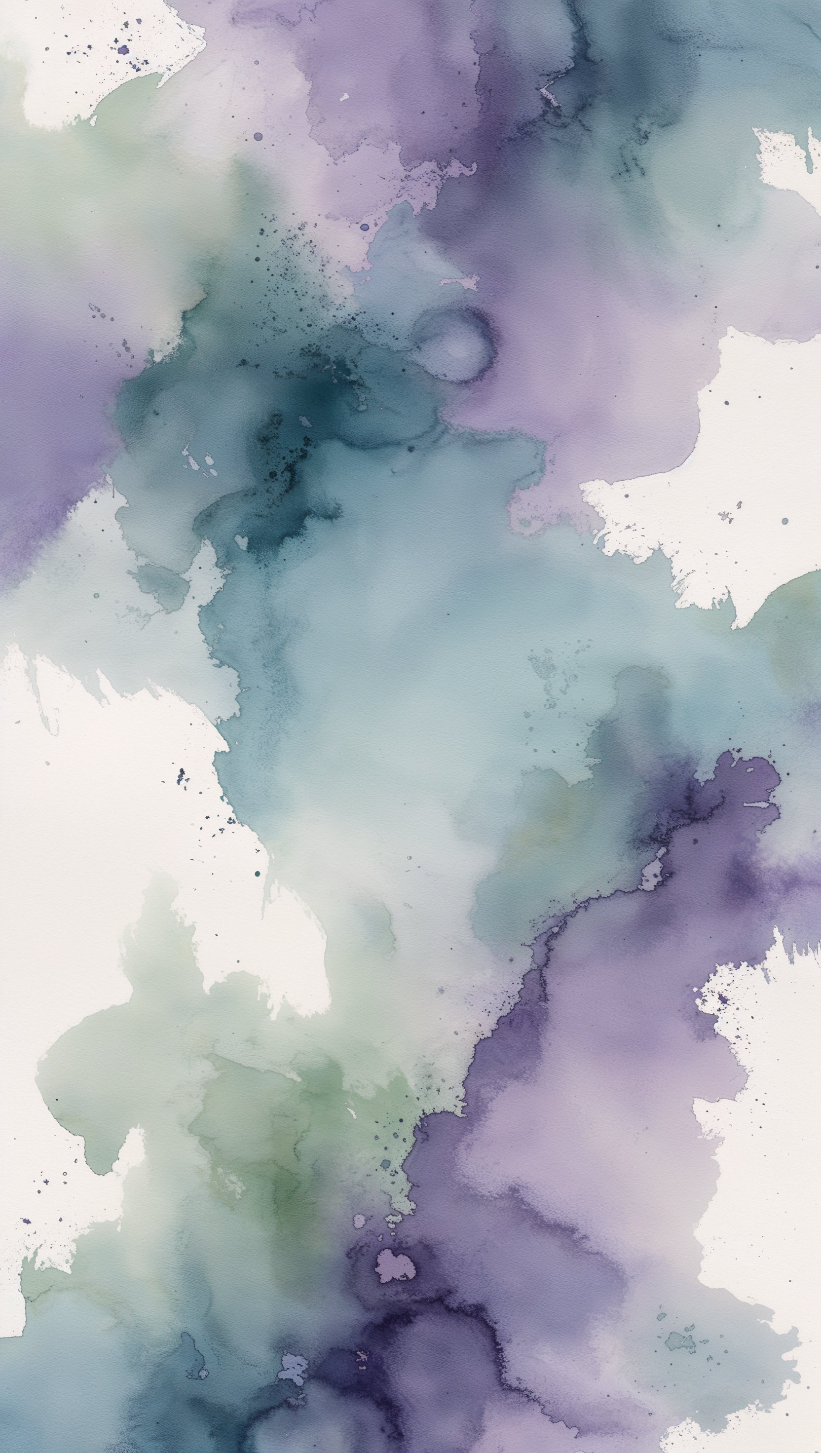 Watercolor camo in cool tones, artistic iPhone wallpaper
