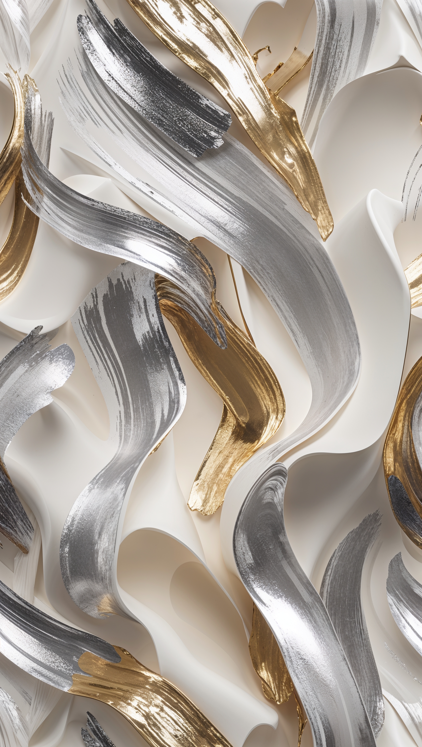 Abstract Chanel wallpaper, artistic brush strokes with luxury vibes