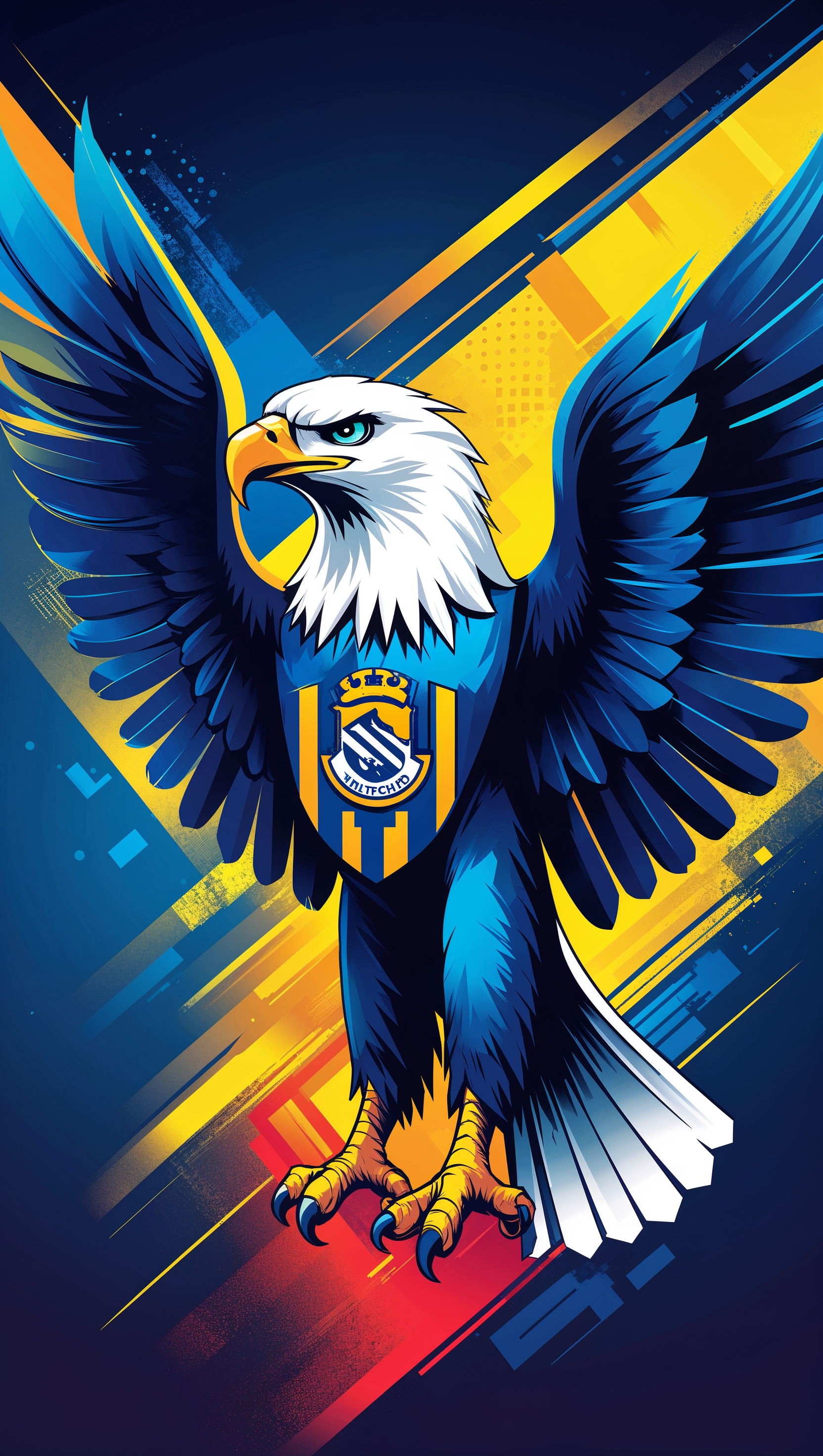Digital art wallpaper of the iconic Club América eagle