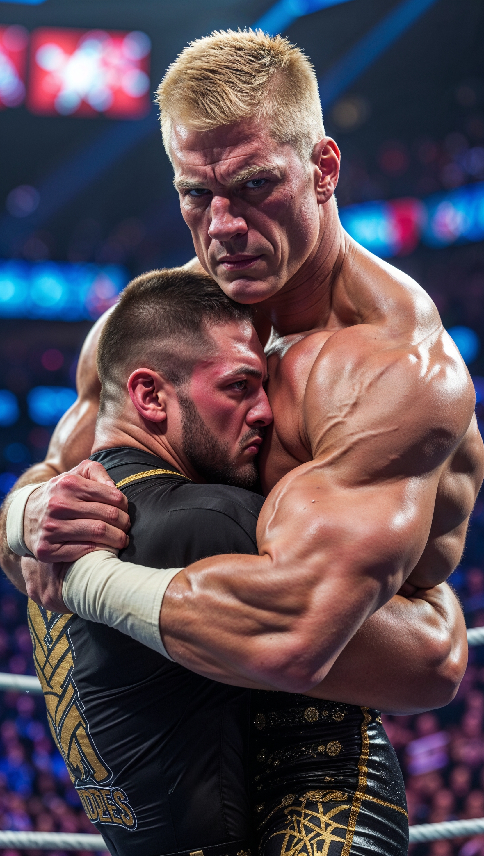 Cody Rhodes performing his finishing wrestling move