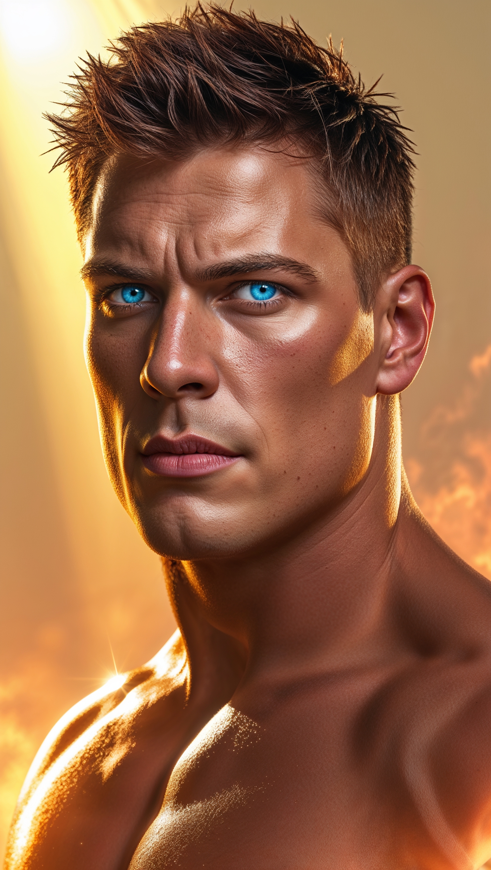 Cody Rhodes with sunlight effect from behind