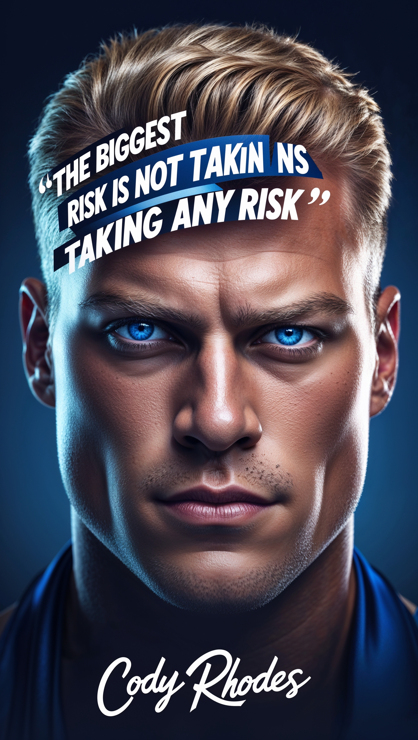 Cody Rhodes iPhone wallpaper with motivational quote