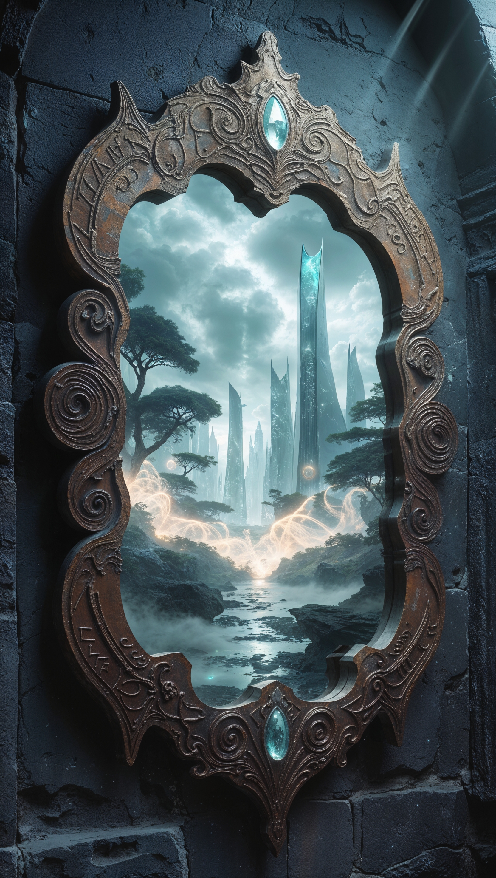 A mirror showing the future