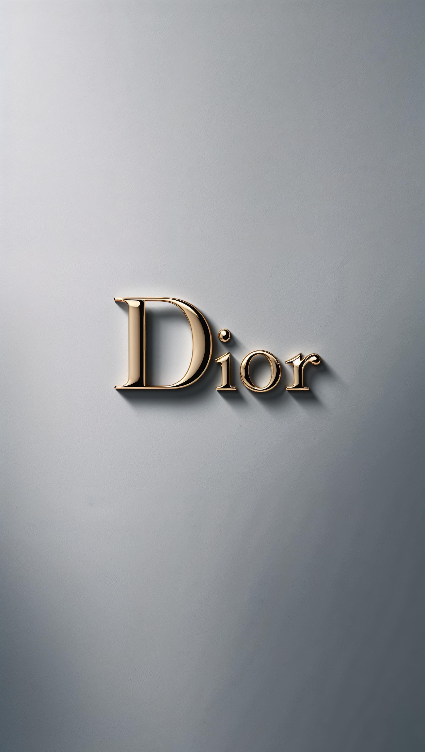 Minimal Dior lock screen wallpaper with clean simple background