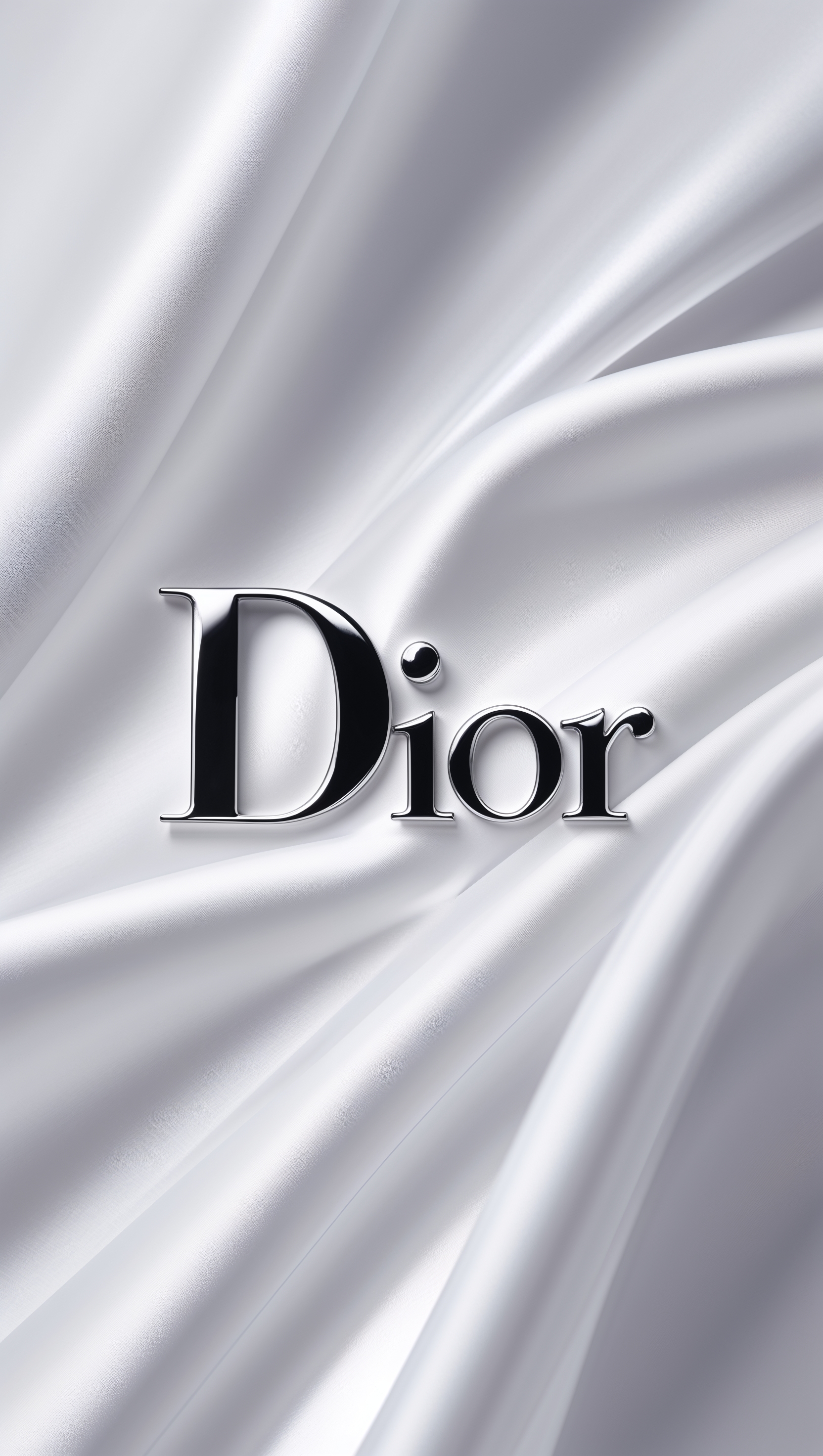Minimal Dior design with centered logo and clean white background