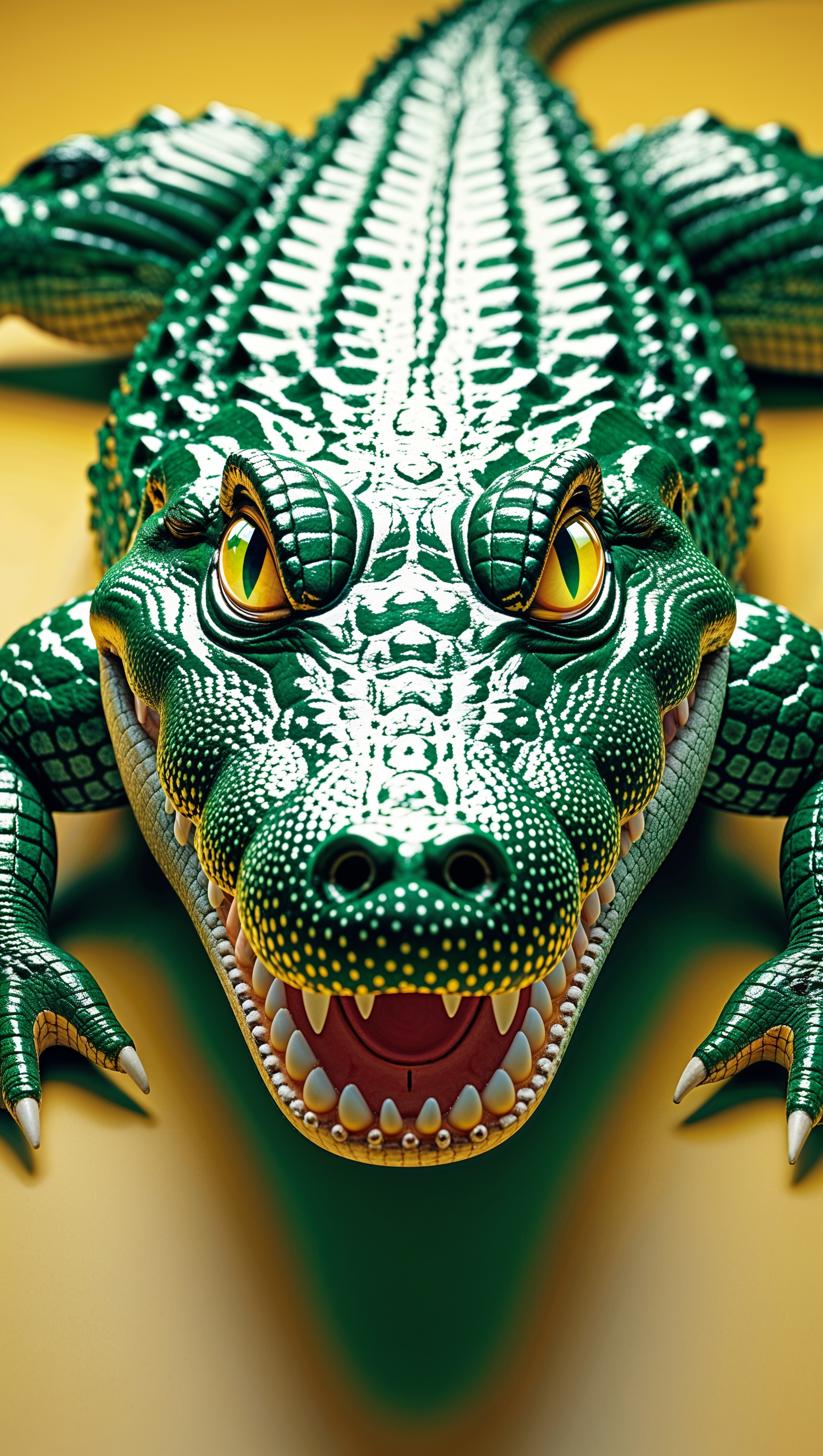 iPhone wallpaper with alligator and Florida Gators logo in the center