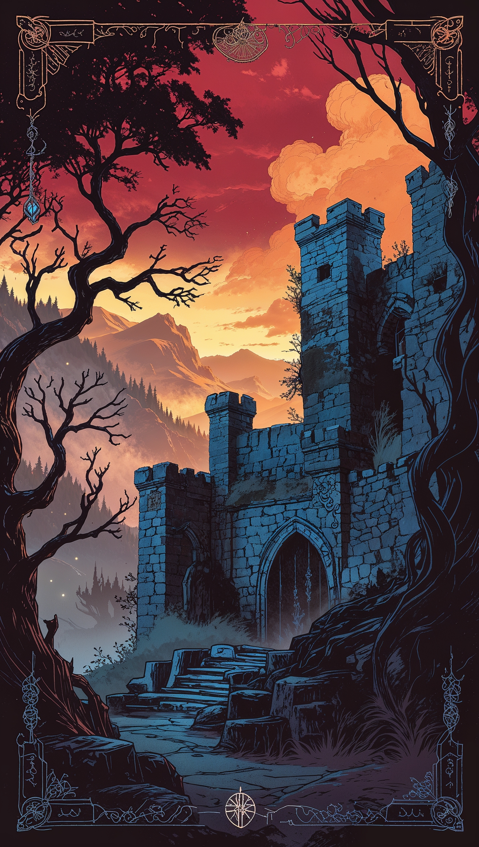 Vintage theme inspired by A Song of Ice and Fire books