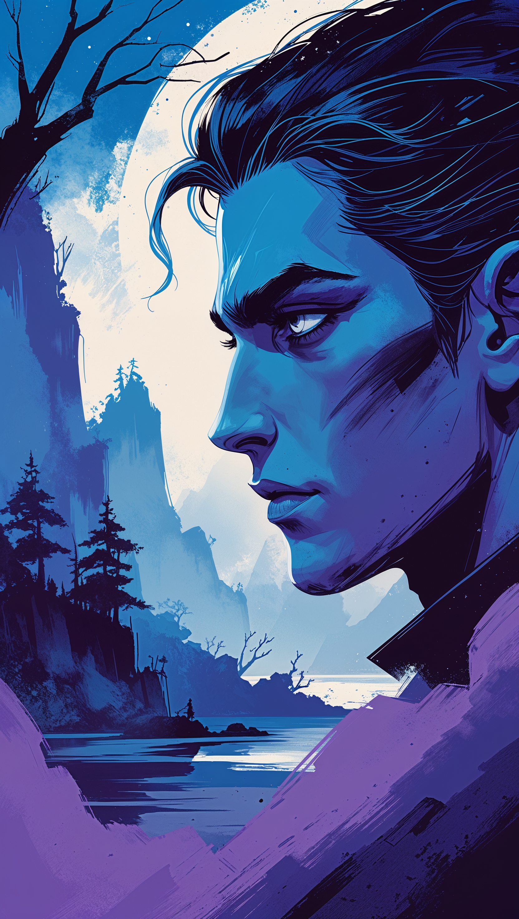 Artistic version of the series' opening scene for iPhone wallpaper