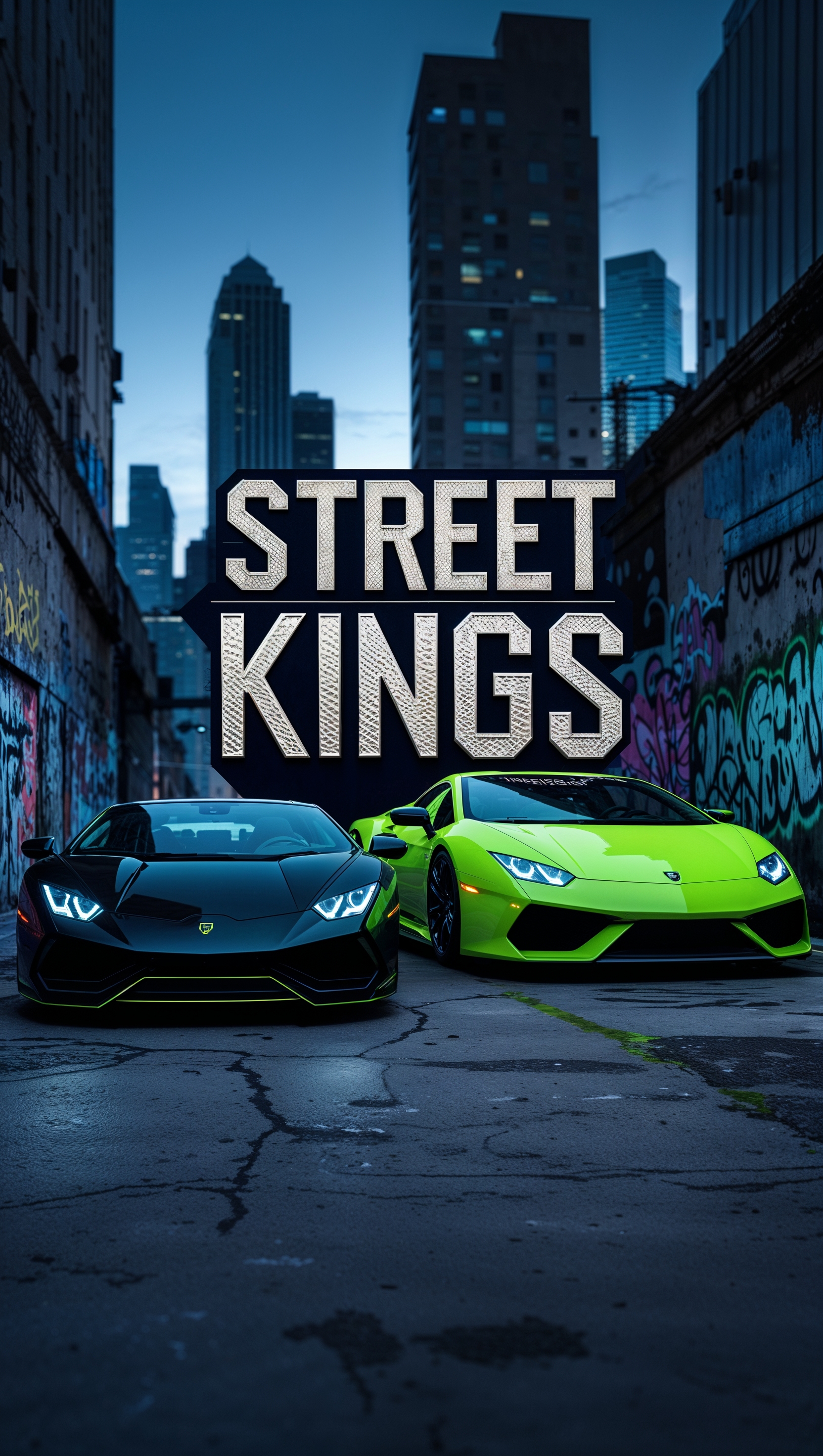 A gangster wallpaper featuring sports cars and street style for iPhone