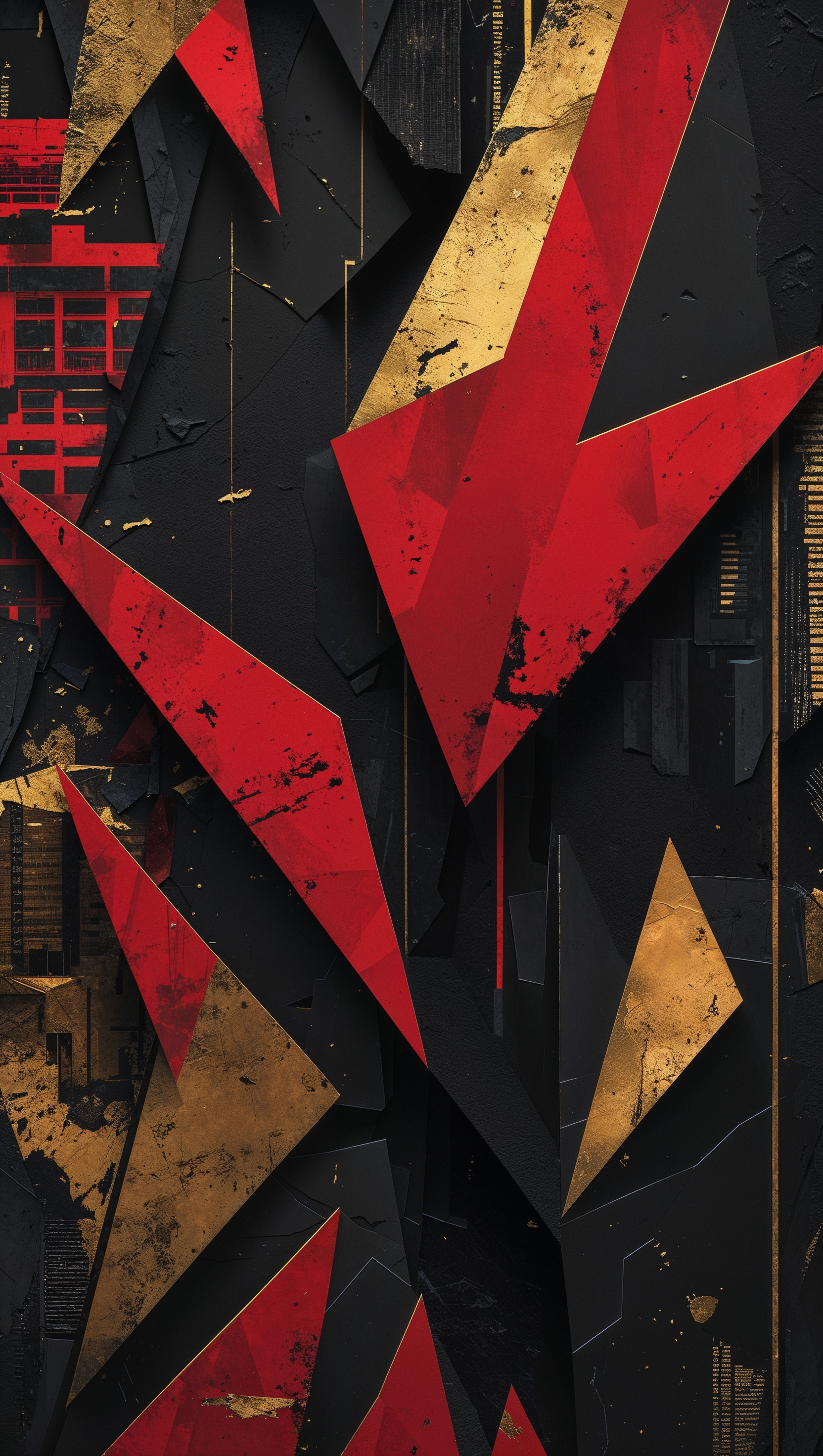 A gangster wallpaper with bold graphic designs and an aggressive style