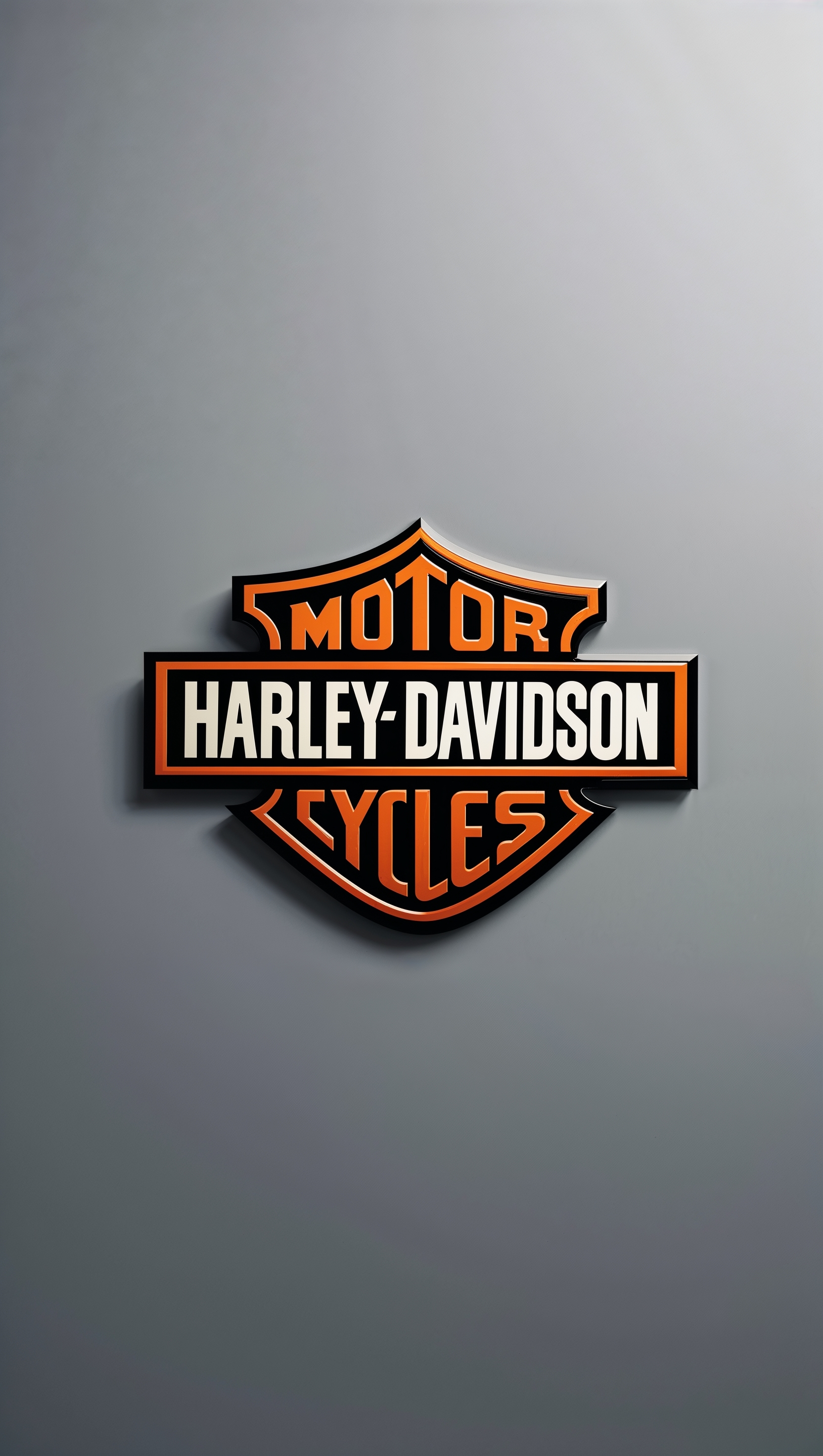 Minimalist wallpaper of Harley Davidson logo