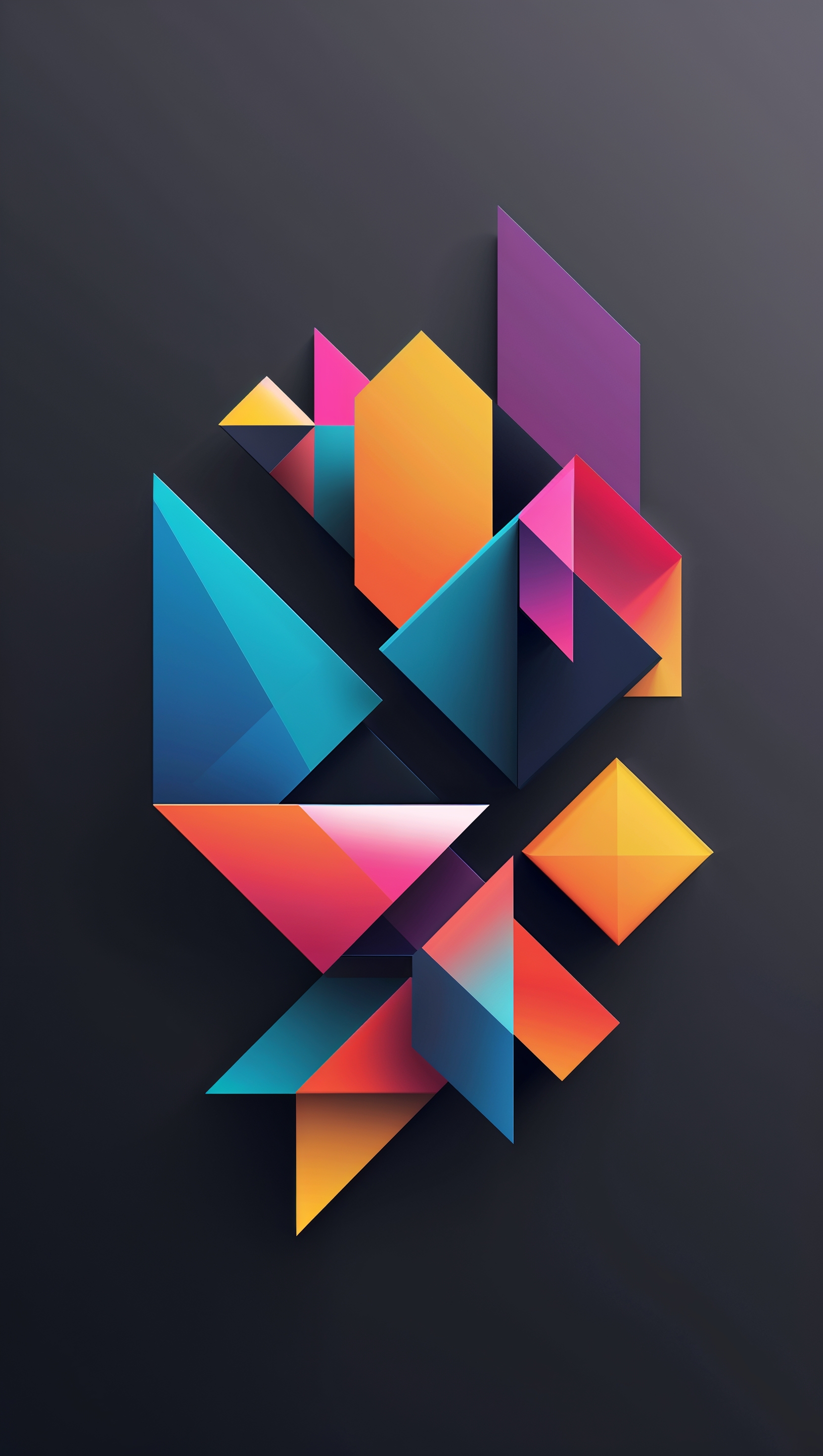 iPhone 11 Pro Max wallpaper with modern geometric shapes