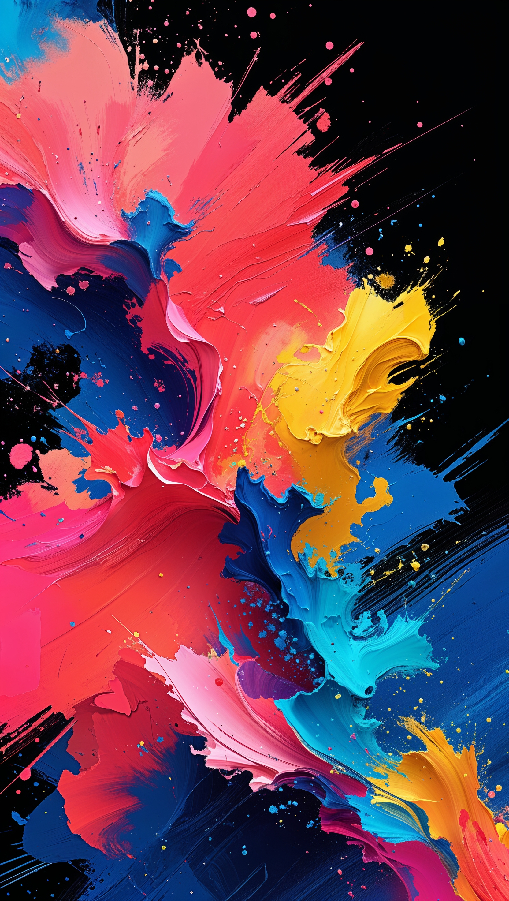 iPhone 11 Pro Max wallpaper with digital art and colorful painting