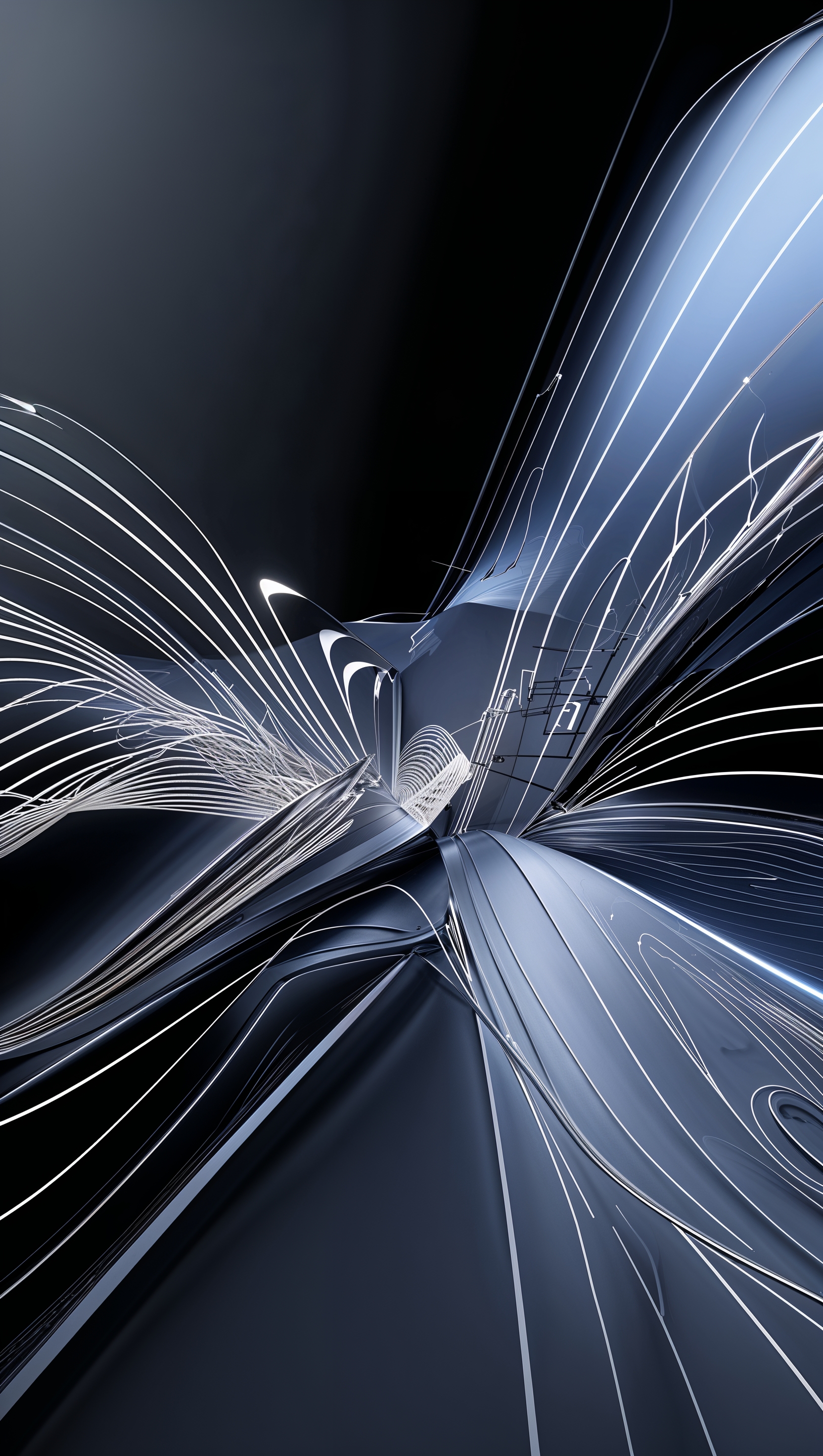 iPhone 11 Pro Max wallpaper with modern abstract line art