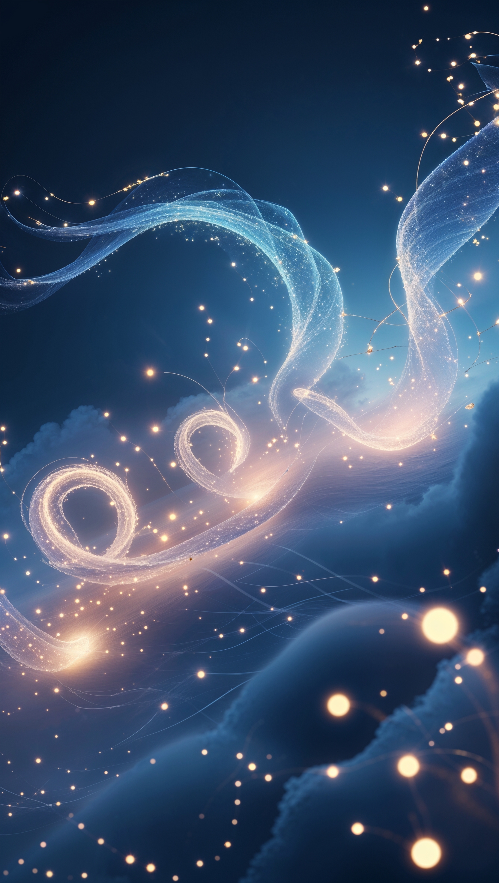iPhone 11 Pro Max wallpaper with fantasy glowing lights
