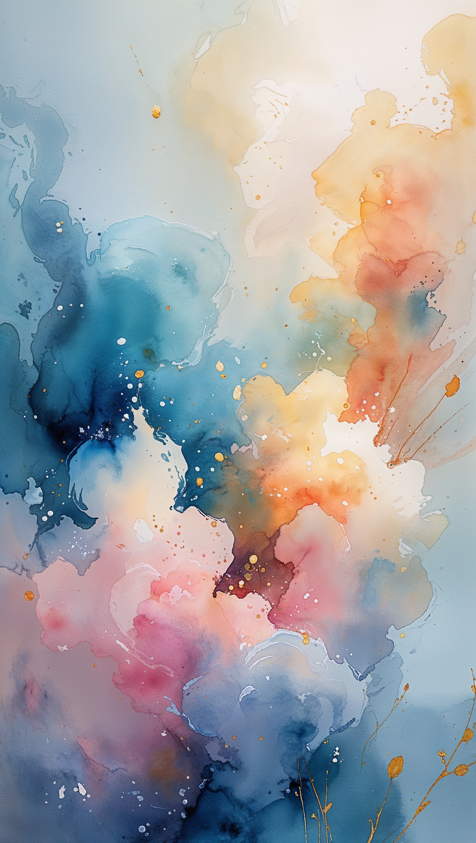 iPhone 11 Pro Max wallpaper with watercolor painting style