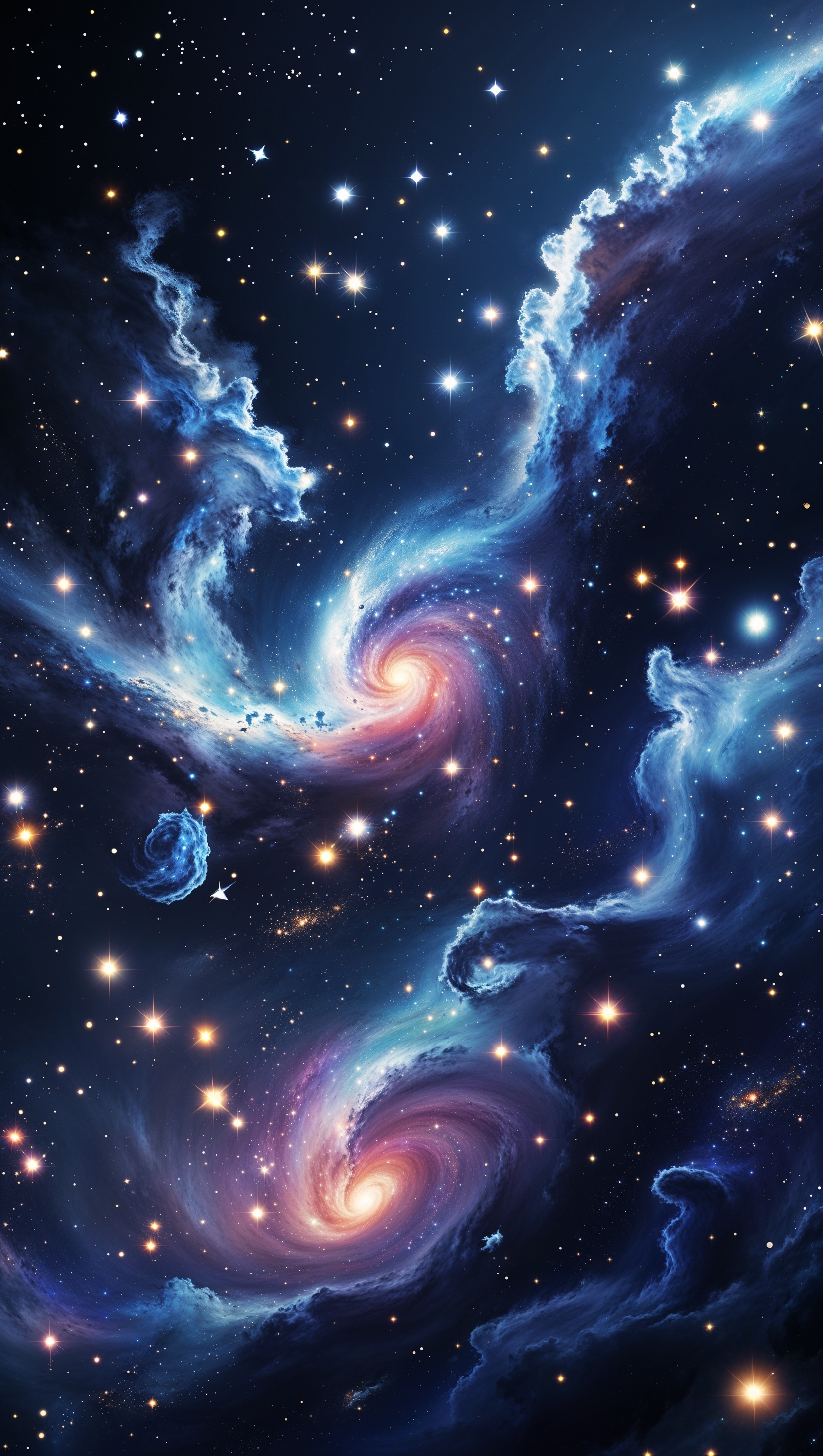 iPhone 11 Pro Max wallpaper featuring galaxy and stars