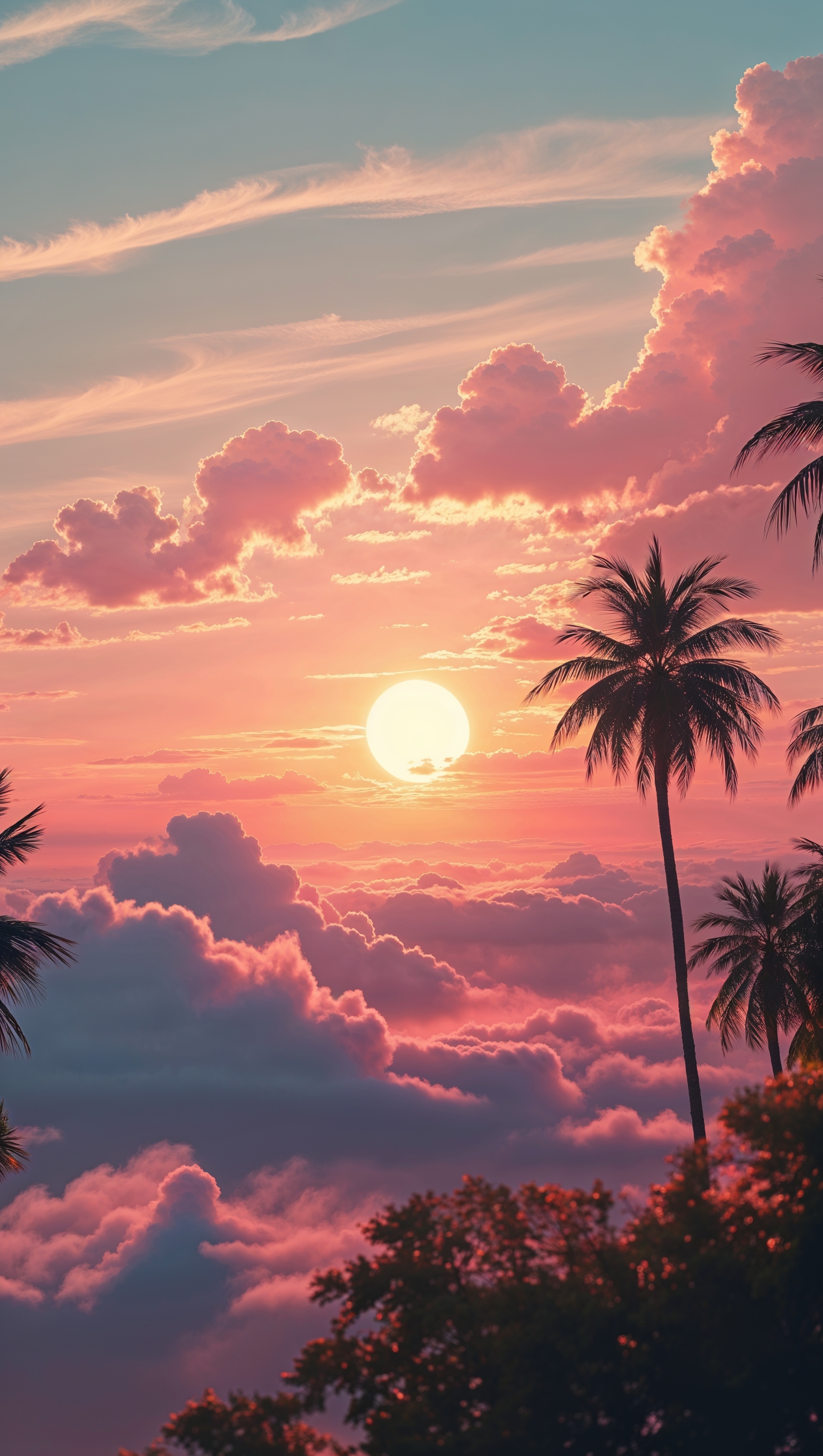 iPhone 11 Pro Max wallpaper with sunset landscape