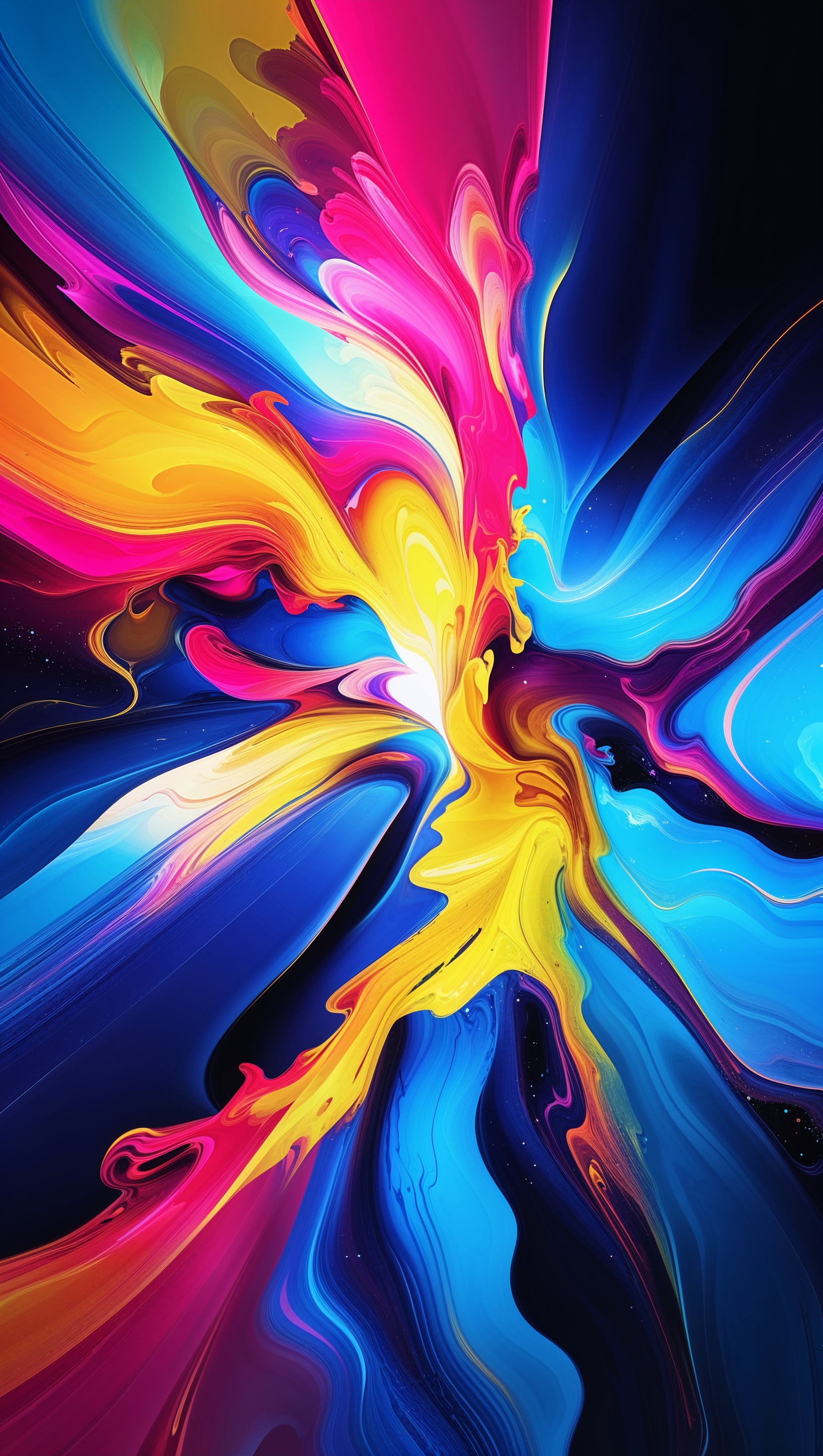 iPhone 11 Pro Max wallpaper with abstract bright colors
