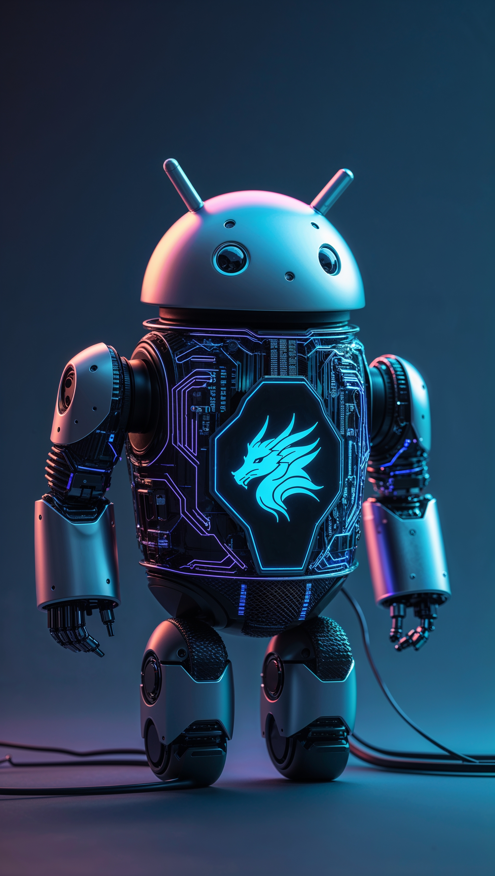 Combined Android and Kali Linux wallpaper