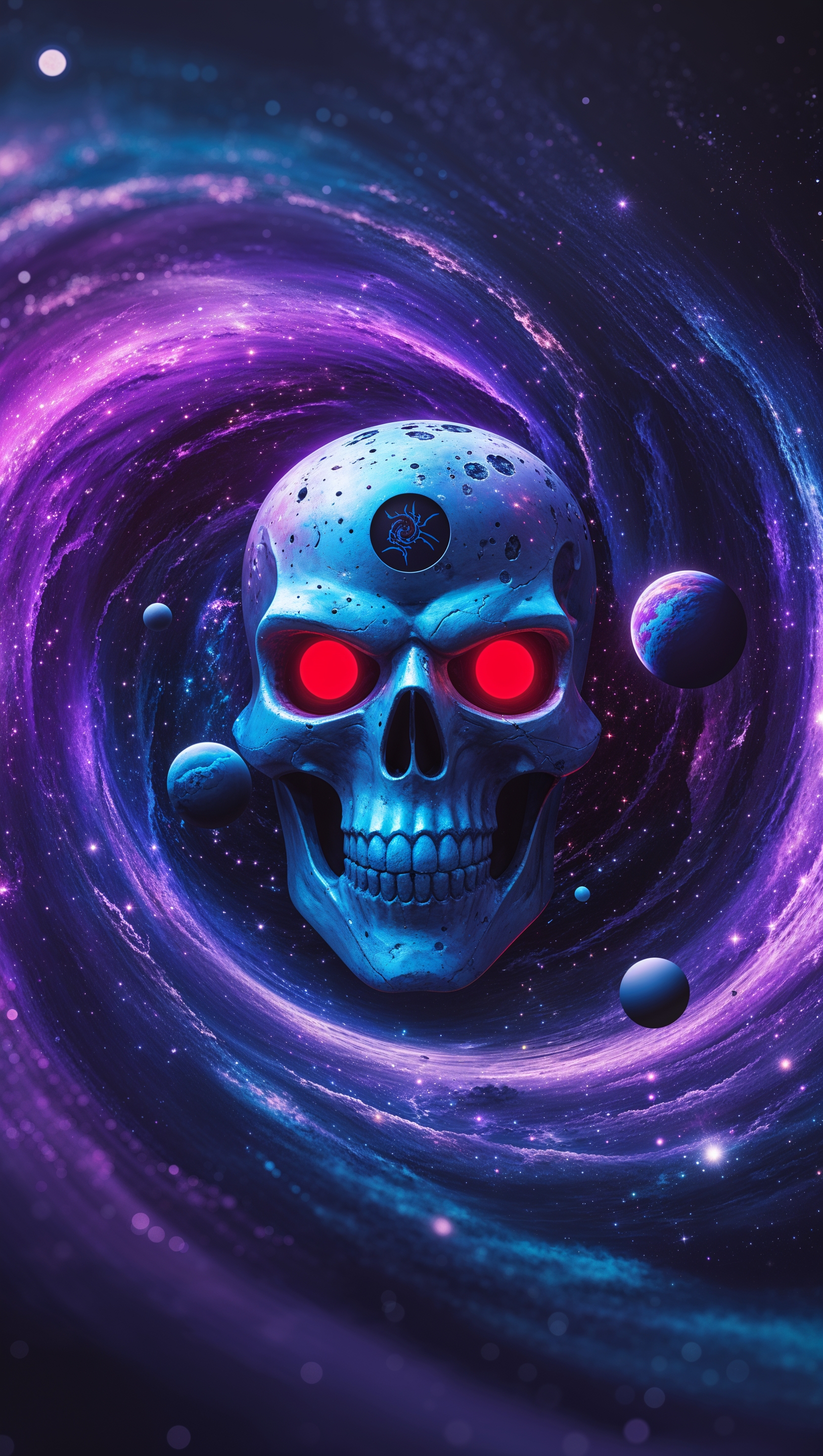 Kali Linux with galaxy and deep space theme