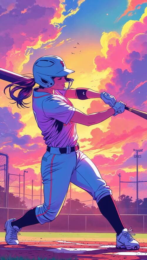 Dynamic iPhone Softball Wallpapers