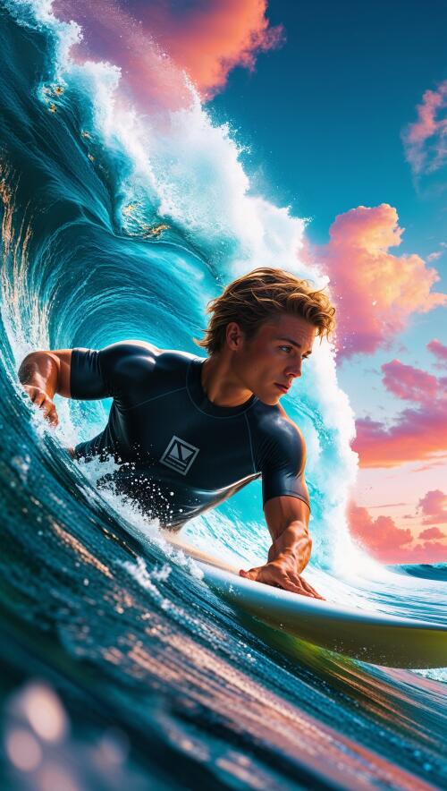 iPhone Surfing Wallpaper