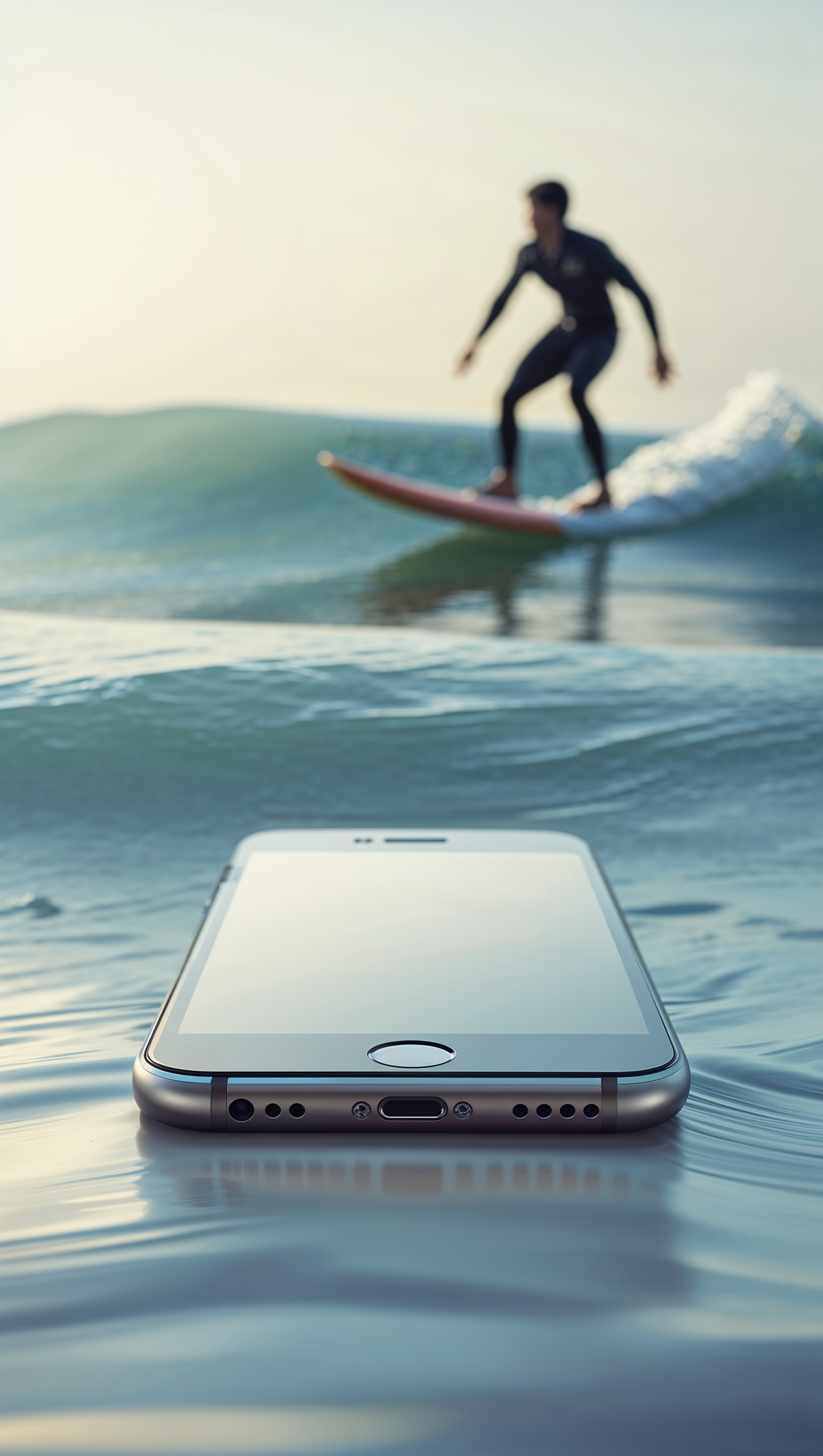 Minimalist iPhone surfing wallpaper