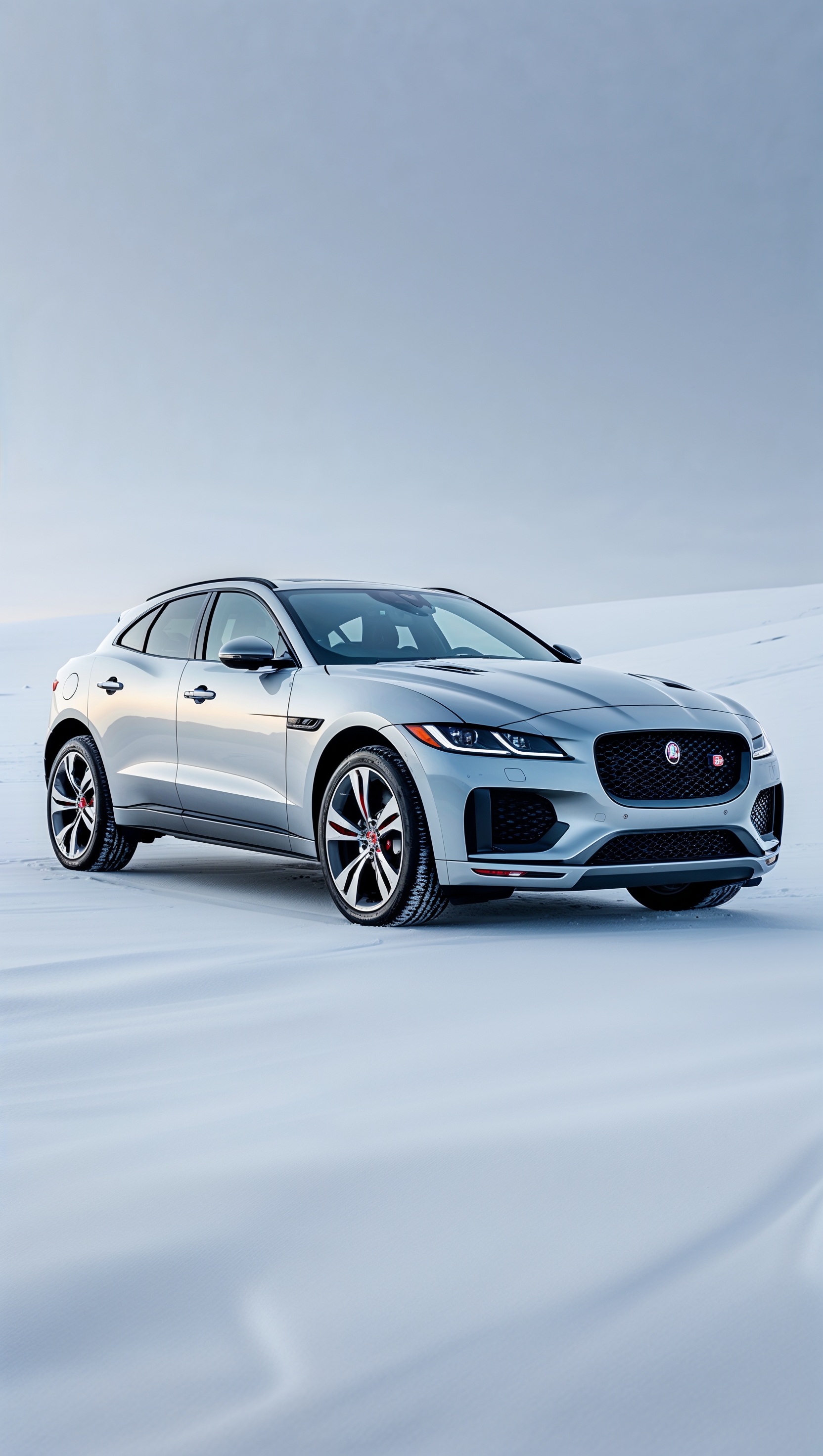 2024 Jaguar with a clean white minimalist background