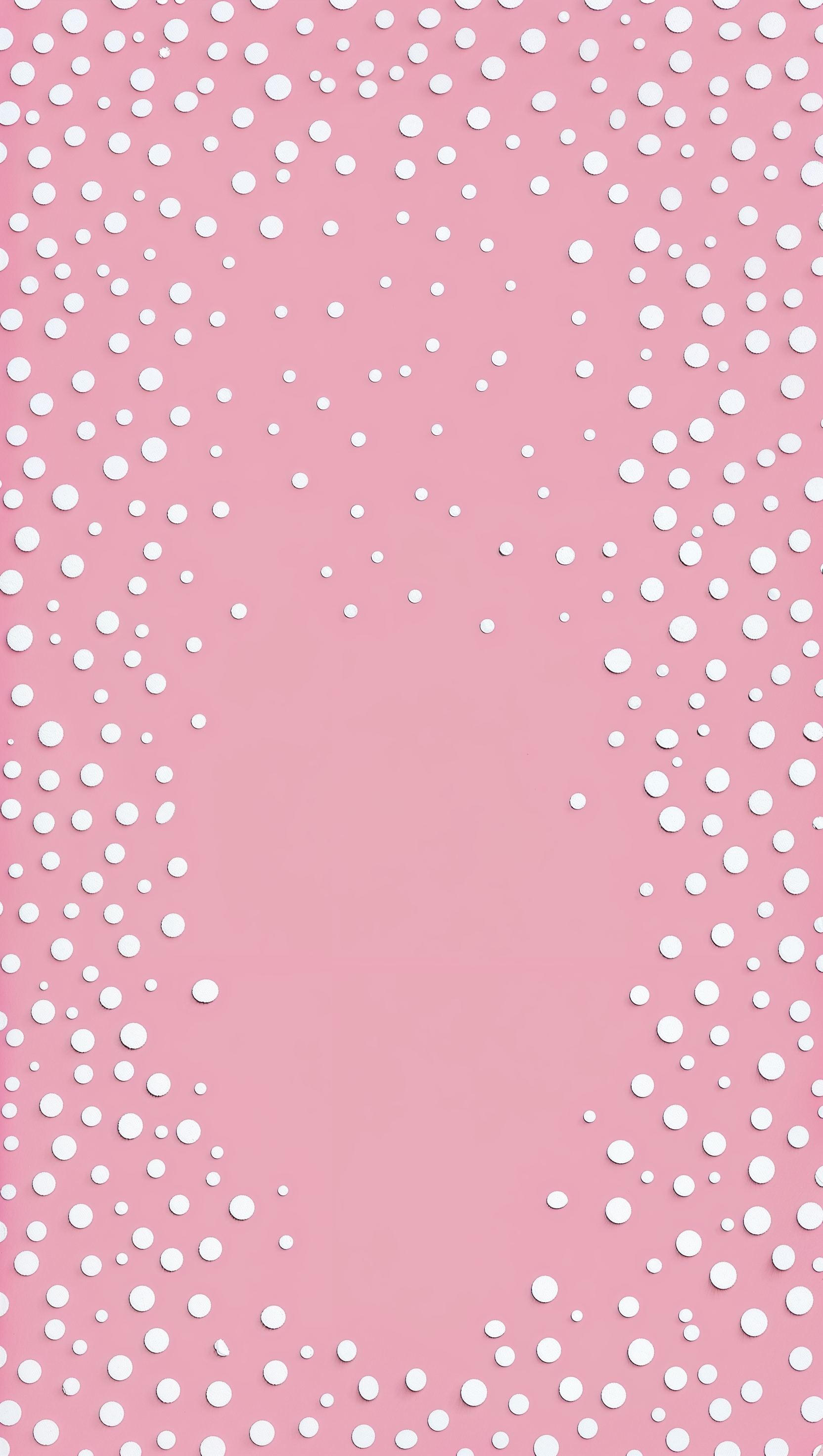 White polka dots on a pink background, Kate Spade-style design for iPhone