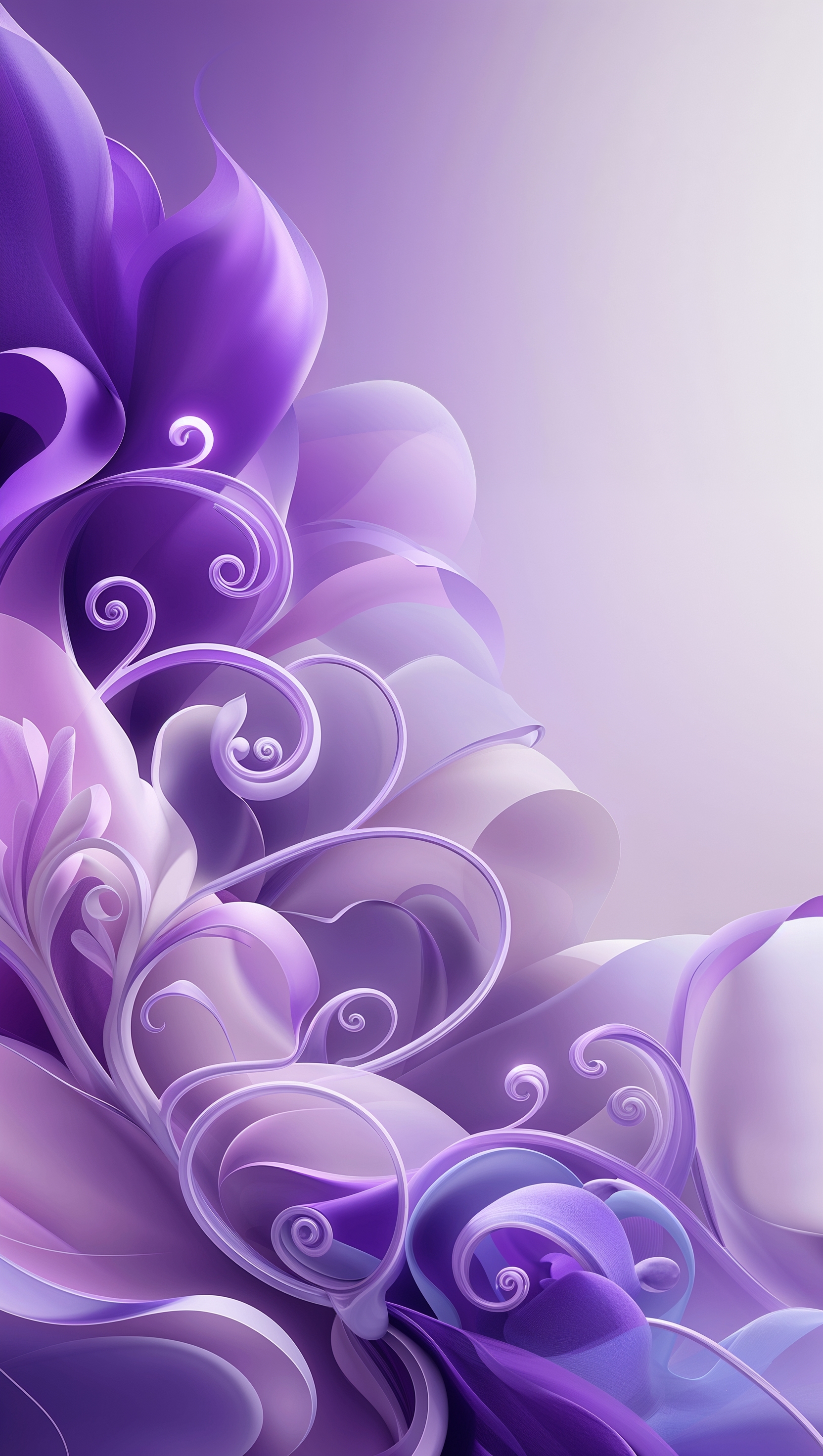 iPhone wallpaper with purple and lavender combination