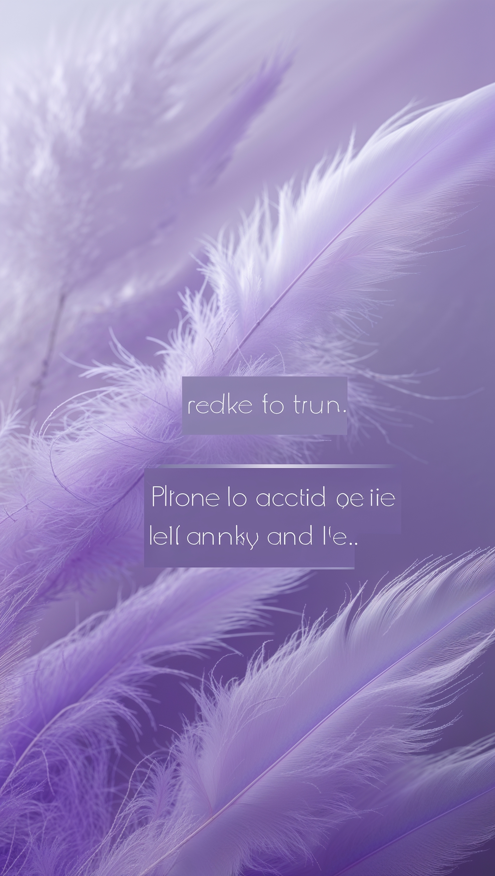 iPhone wallpaper with lavender background and motivational quote