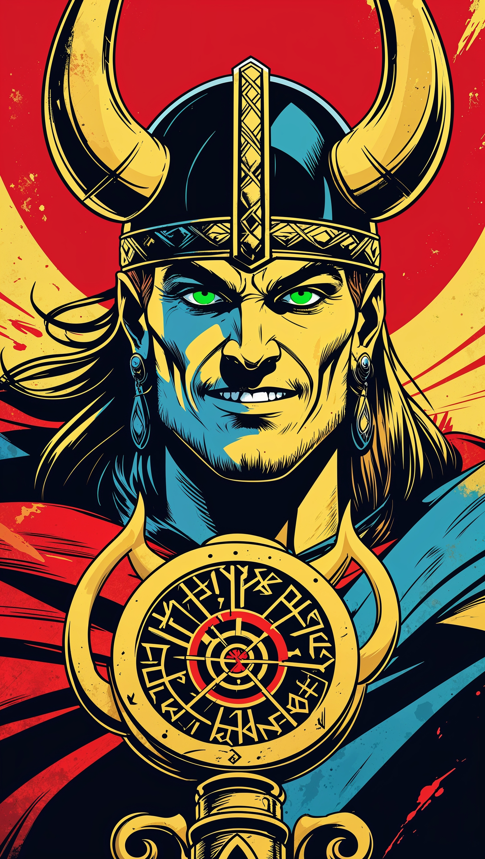 Retro-style design of Loki